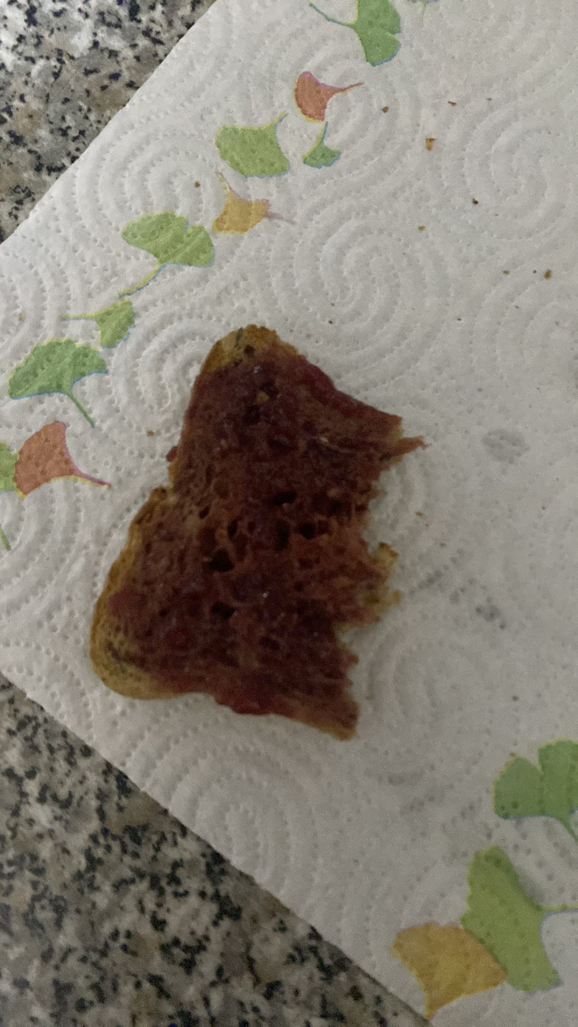 Toast with jam