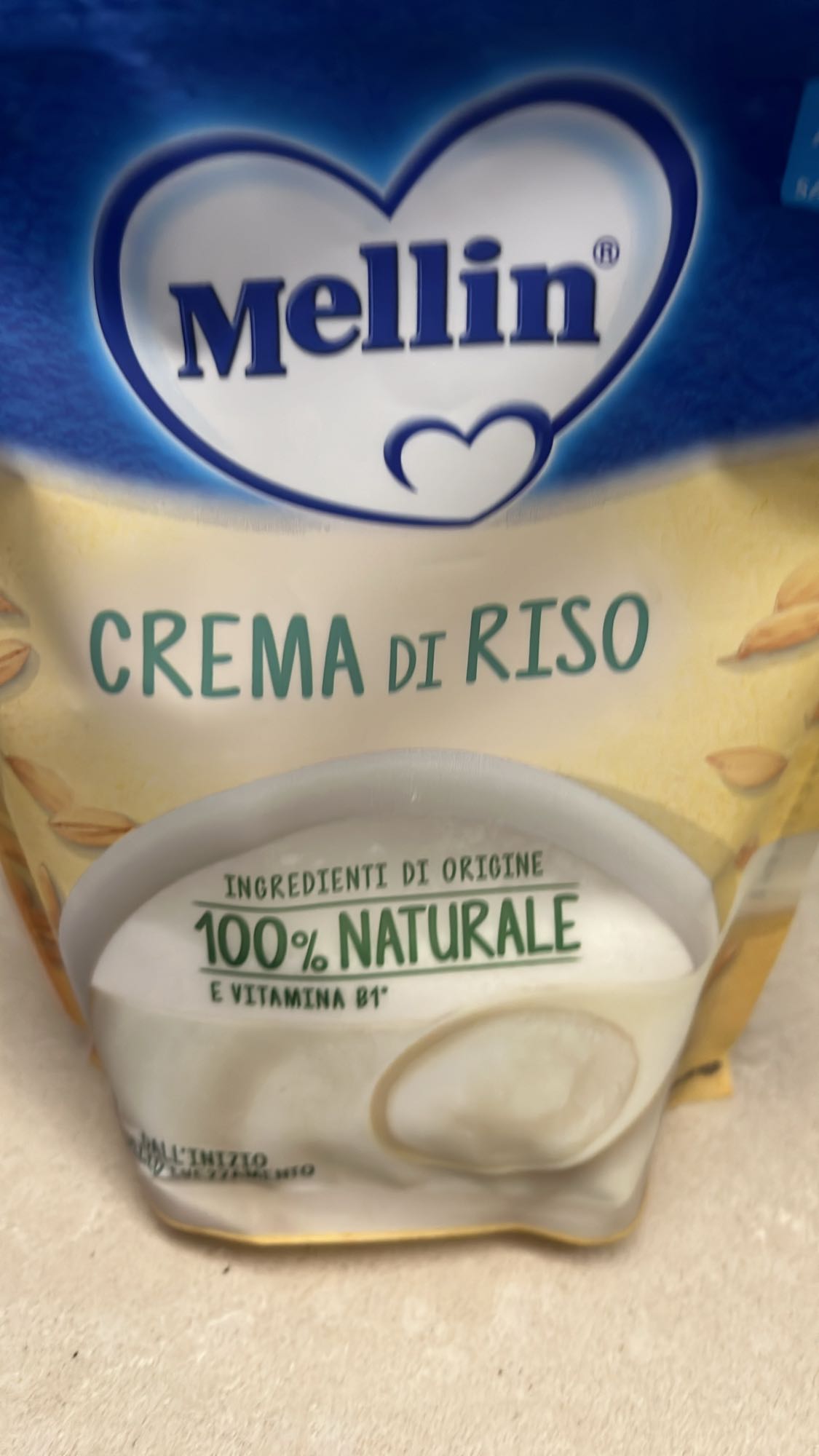 Crema di riso Mellin