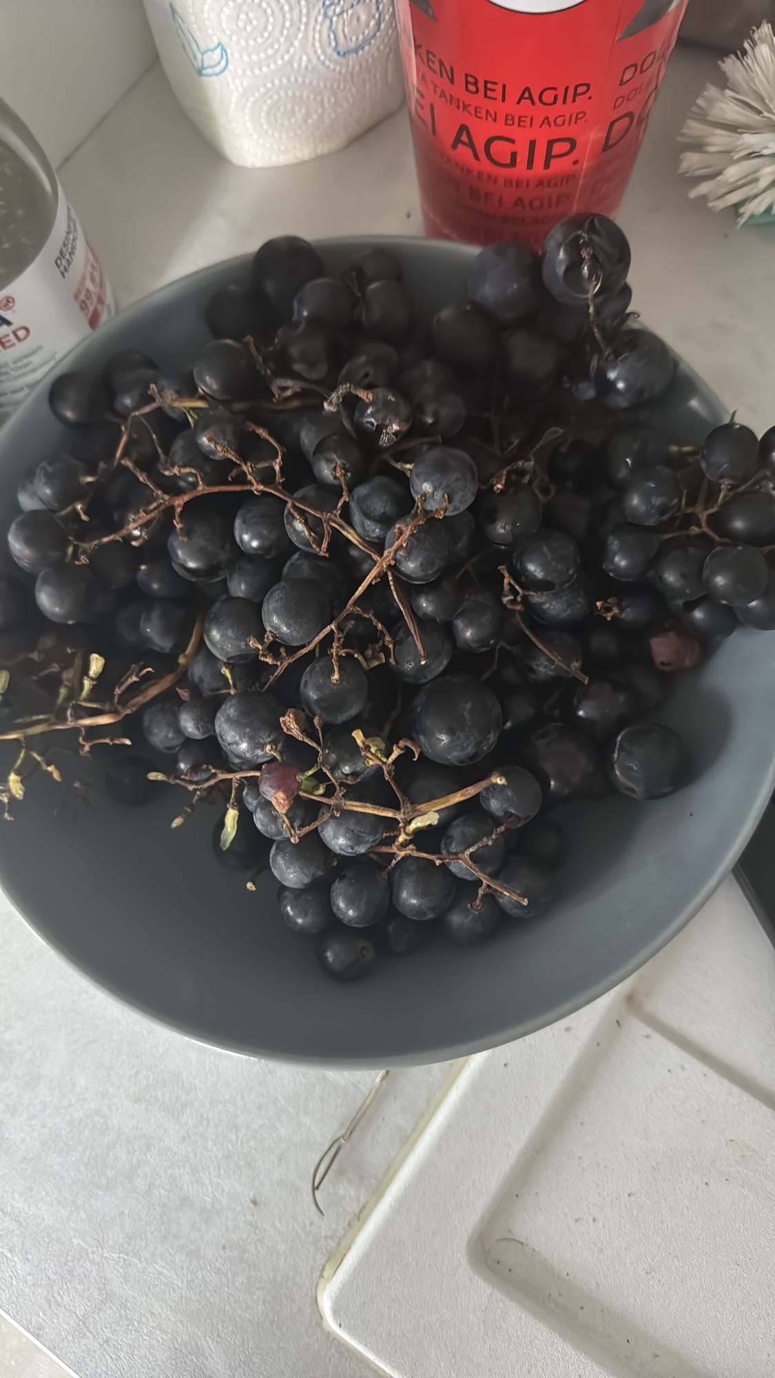 Schwarze Trauben Snack