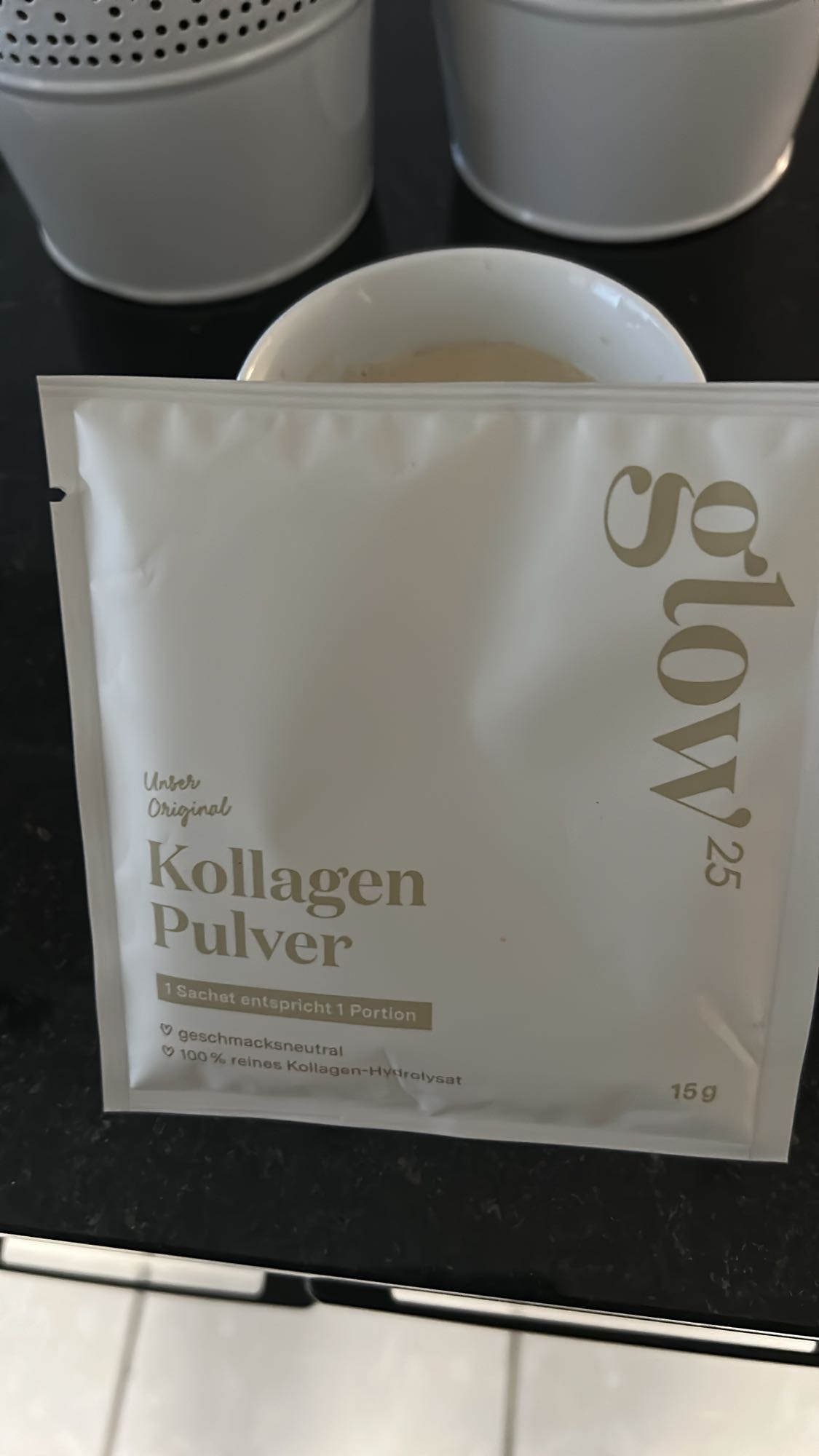 Kollagen Pulver Getränk