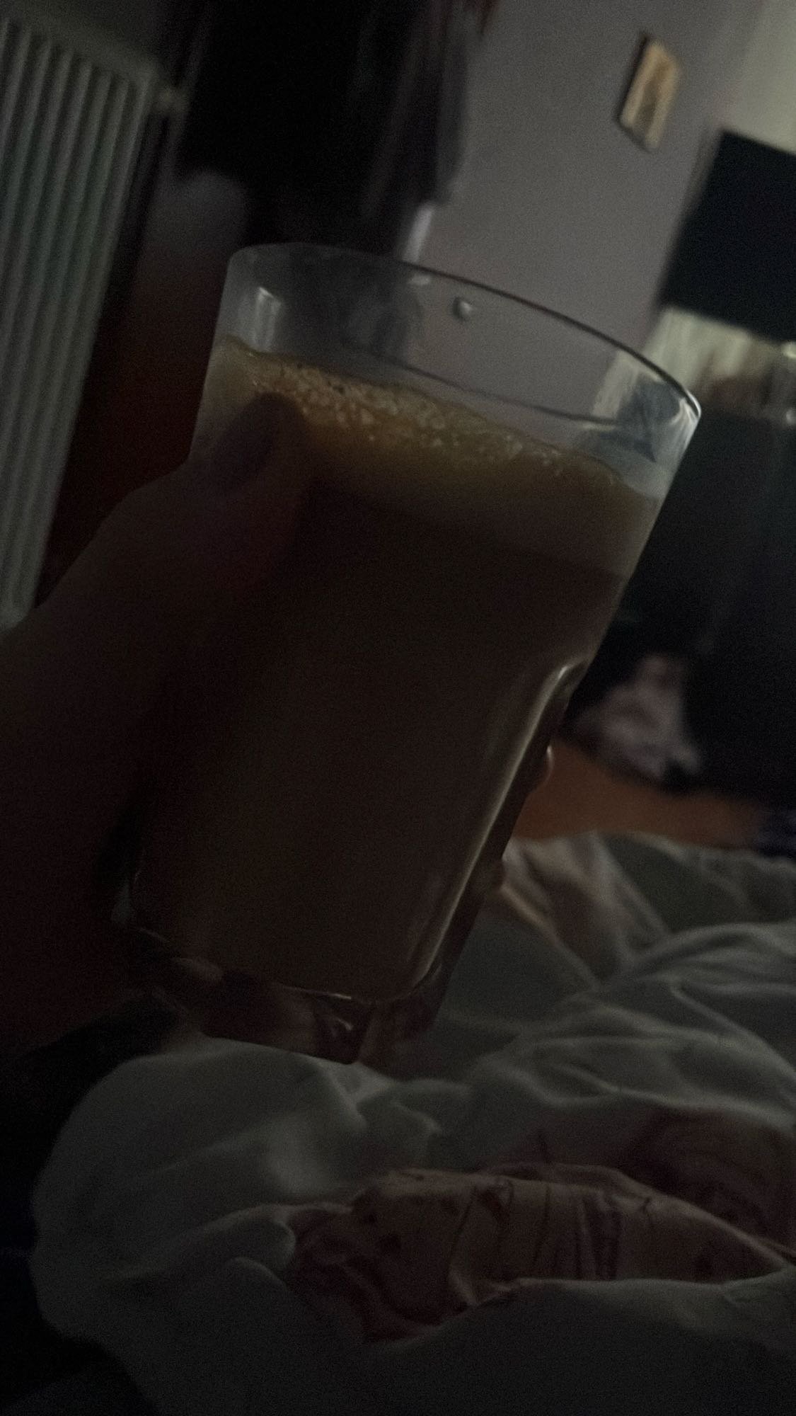 Pahar de lapte cu cafea