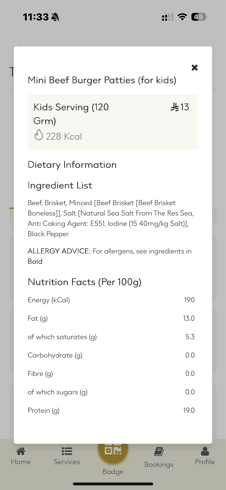 Mini Beef Burger Patties