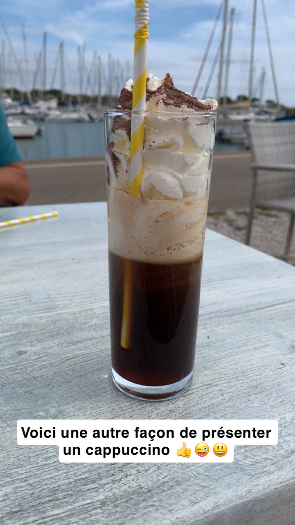 Cappuccino glacé chantilly