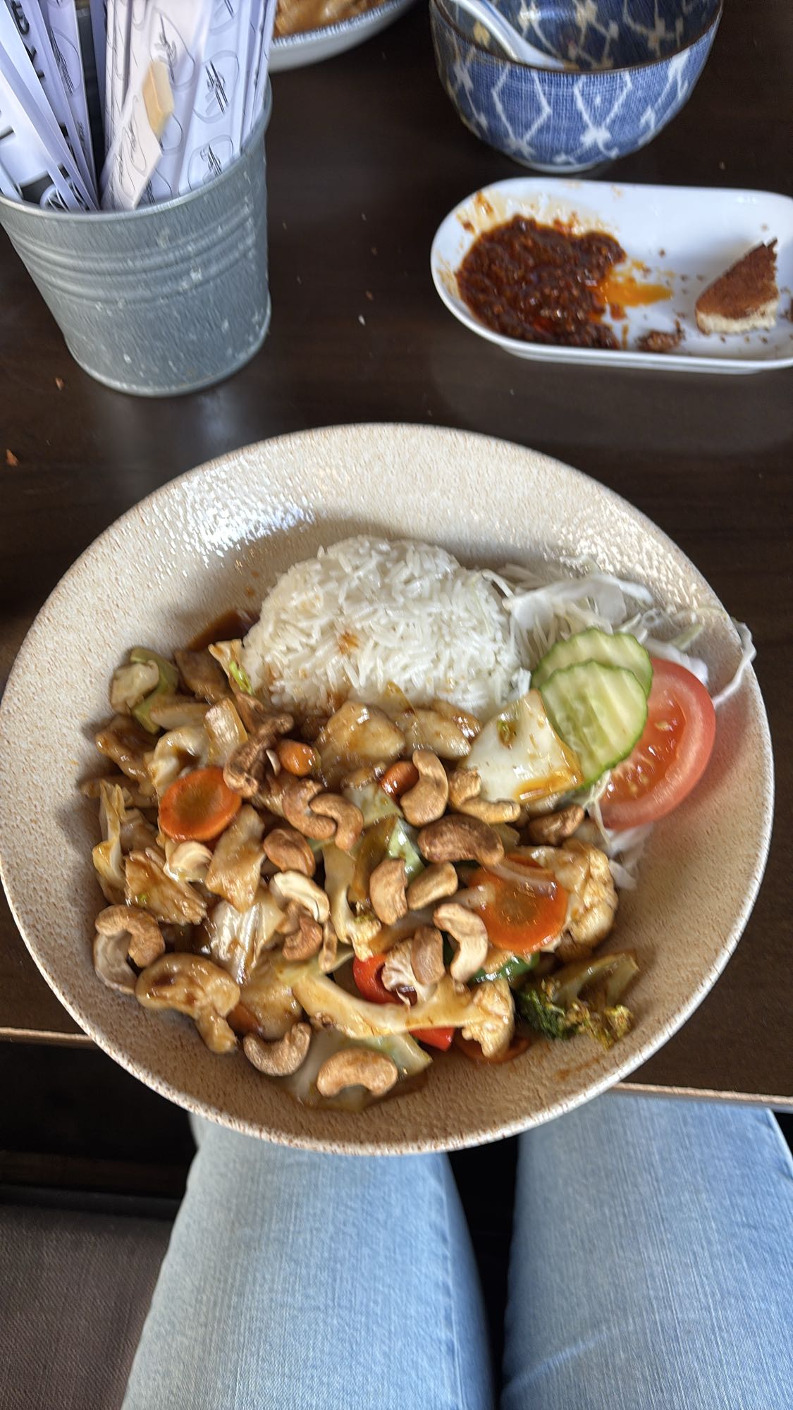 Wokgrönsaker med ris