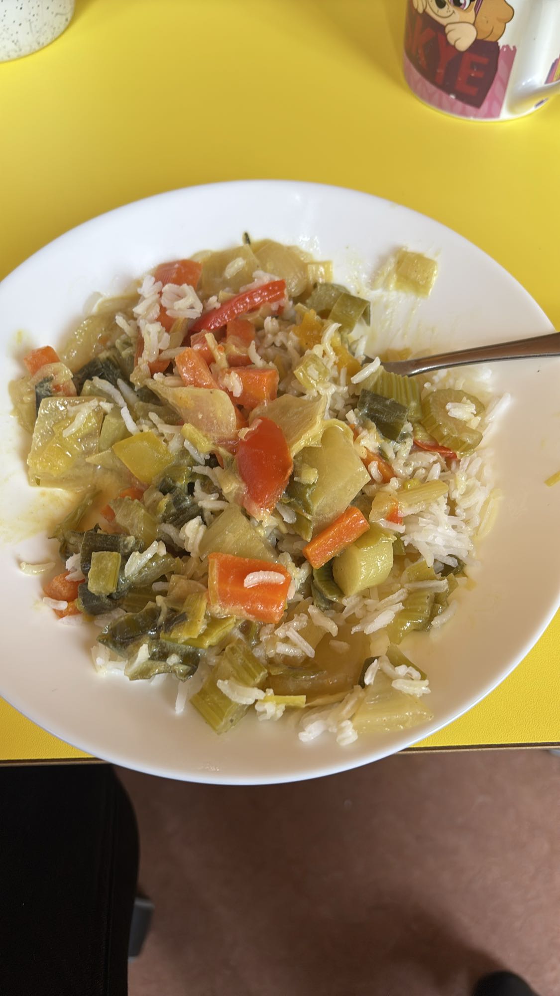 Gemüsecurry mit Reis