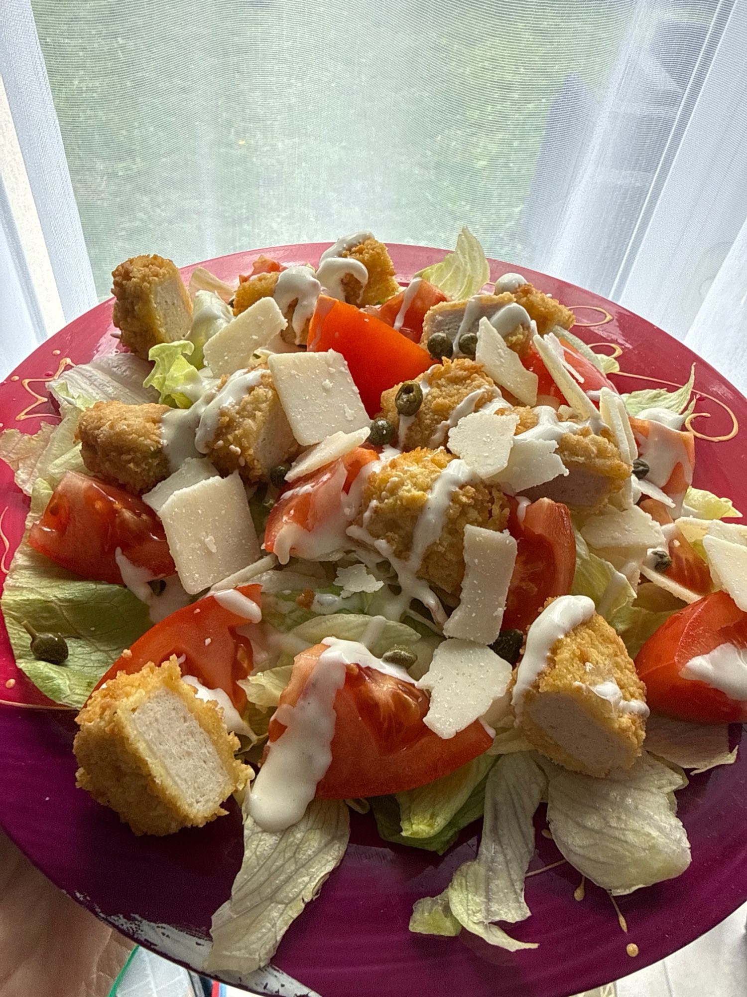 Salade croustillante poulet