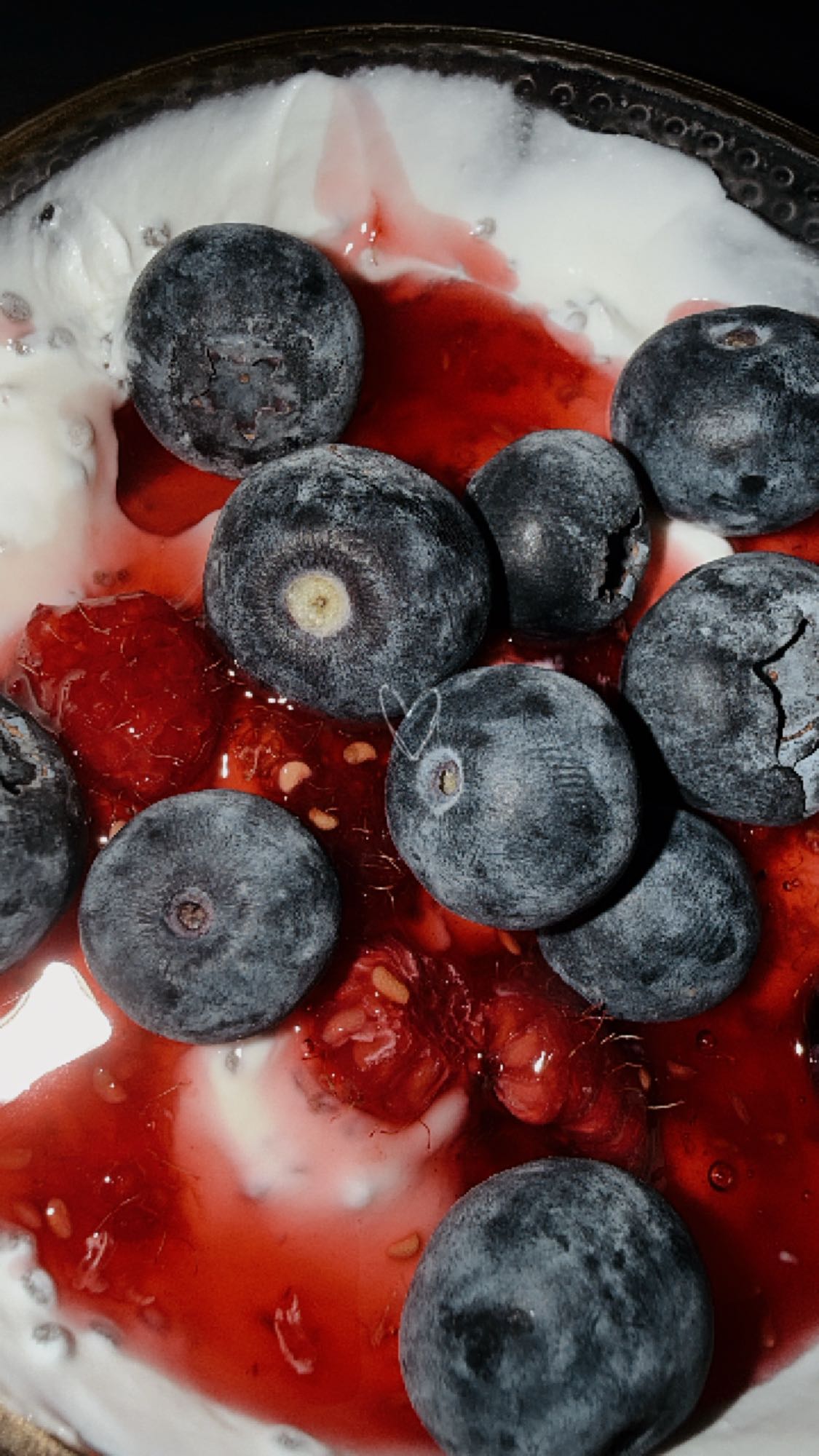 Yaourt aux fruits rouges