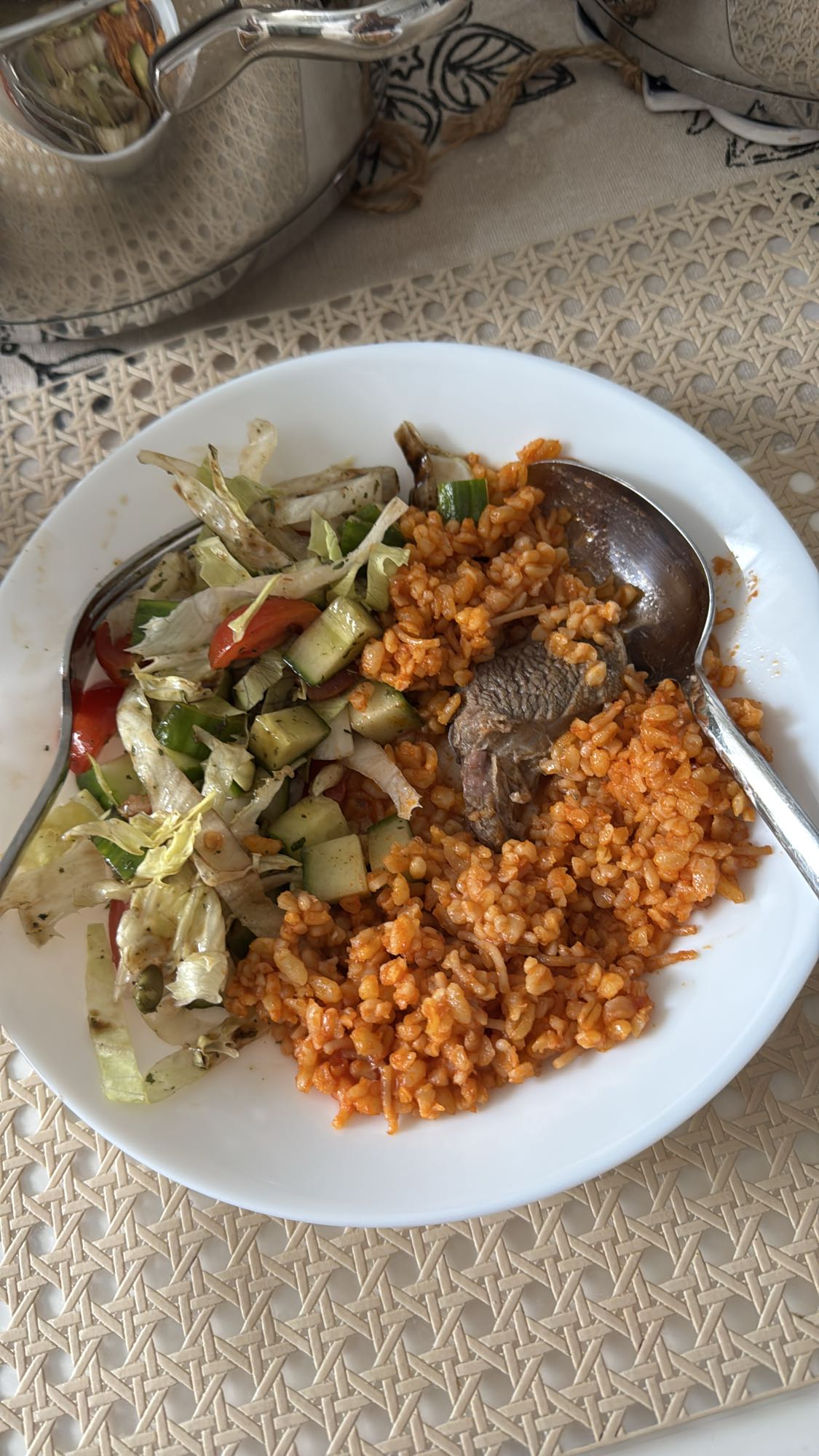 Bulgur med kött & sallad