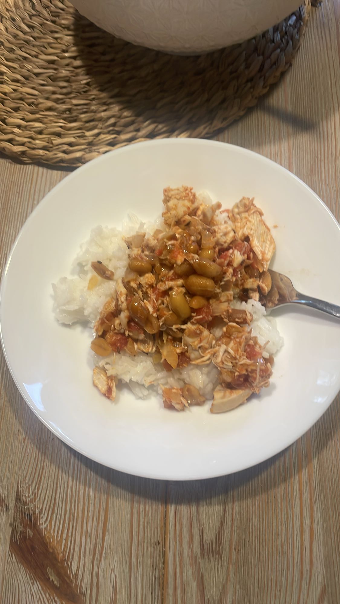 Kurczak z ryżem i warzywami