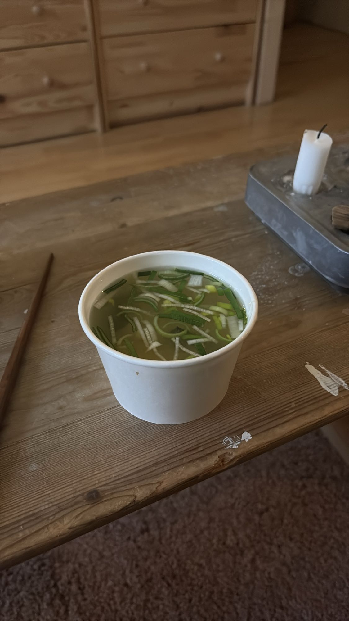 Misosoppa med purjolök