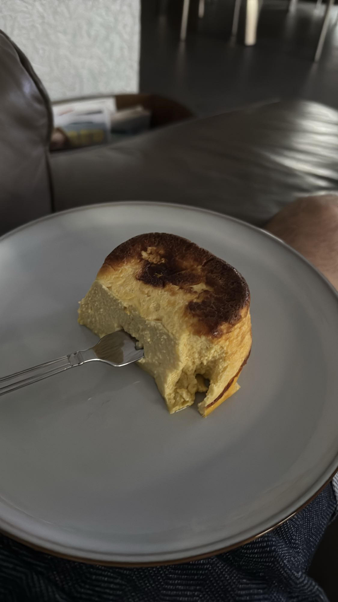 Ungesüßter Käsekuchen Stück