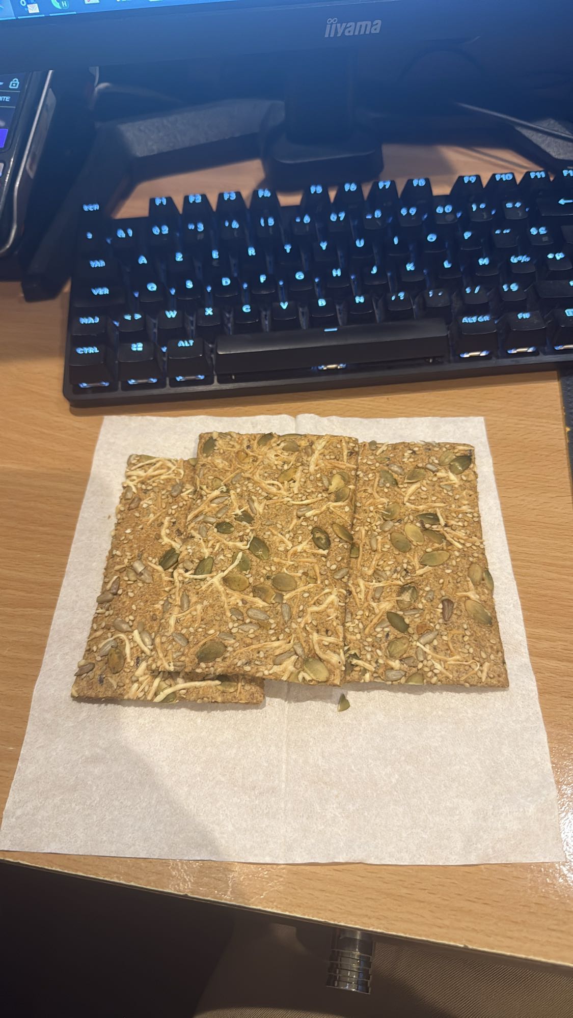 Craquelins aux graines