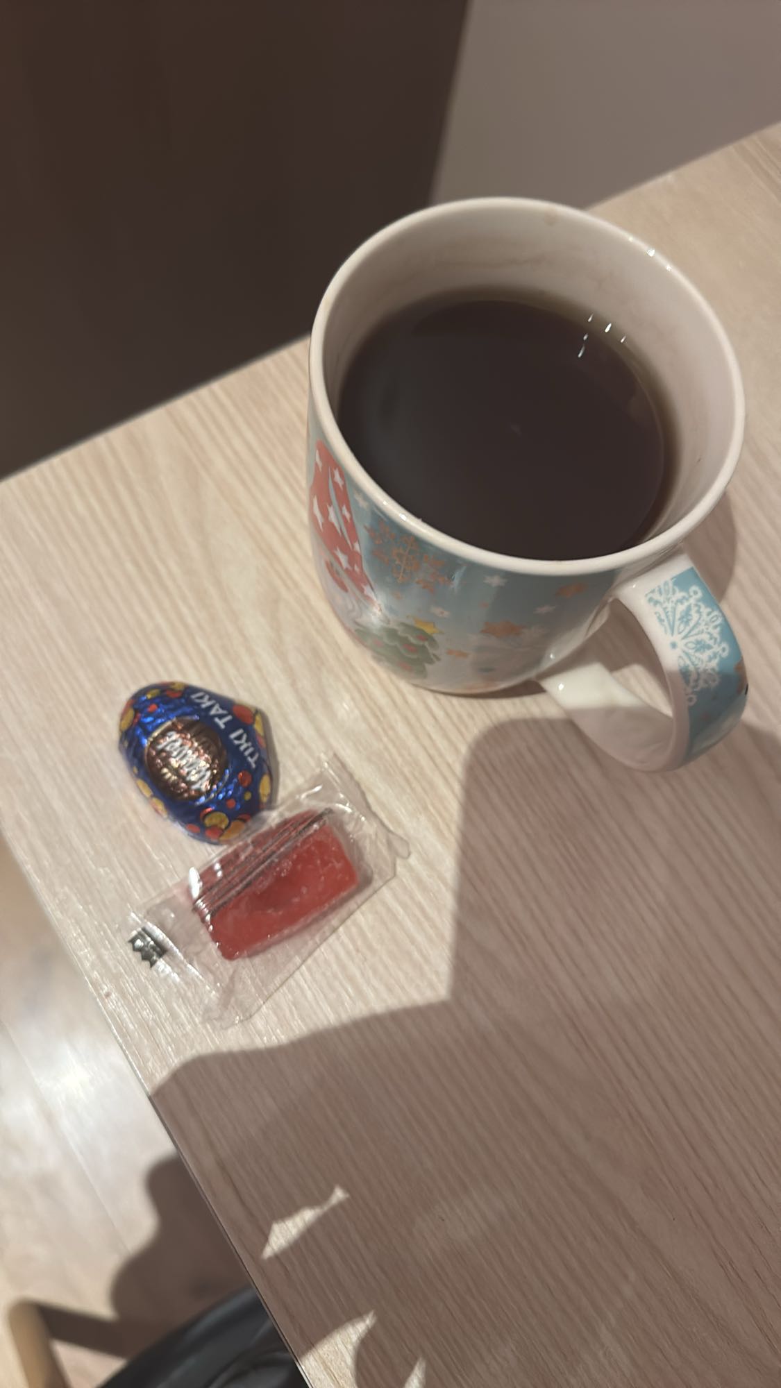 чай с конфетами