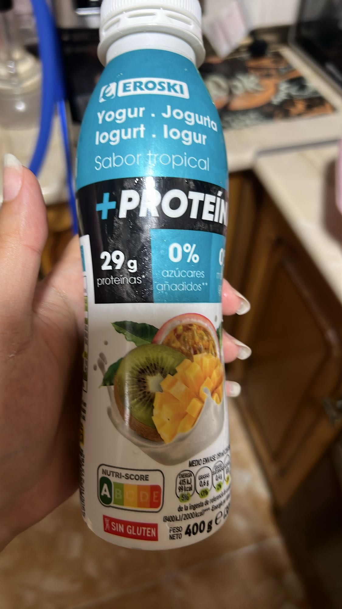 Yogur tropical proteico