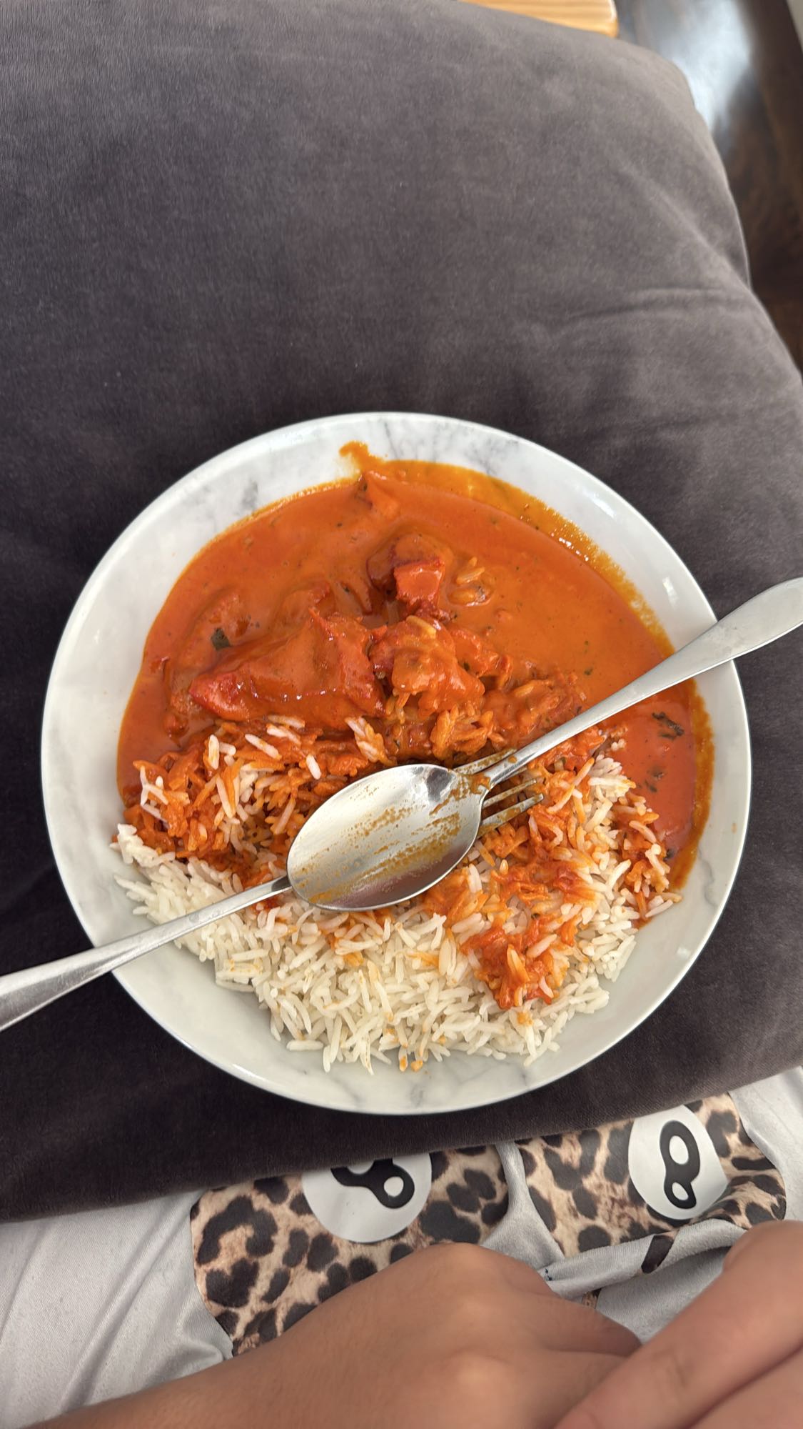 Chicken curry with rice