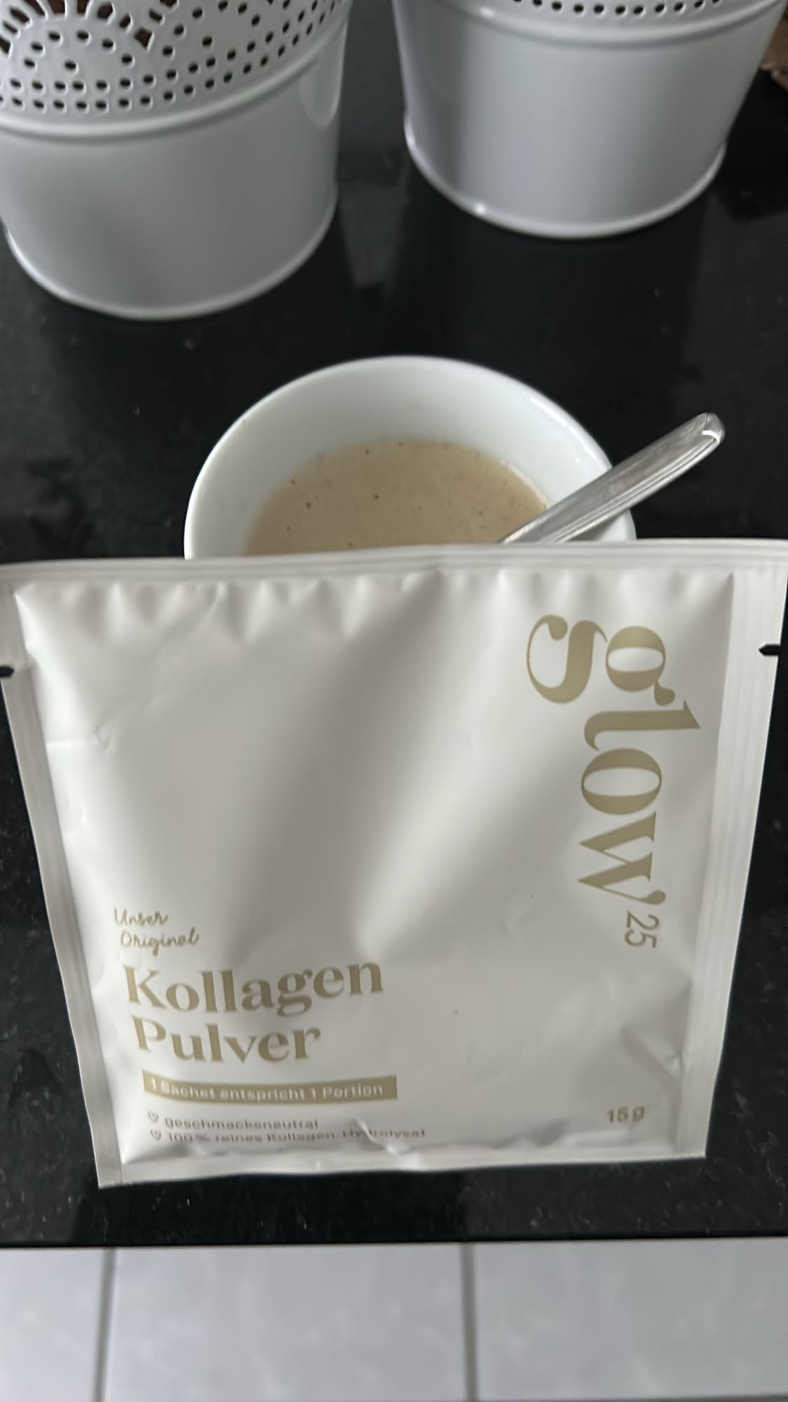 Kollagen Pulver Getränk