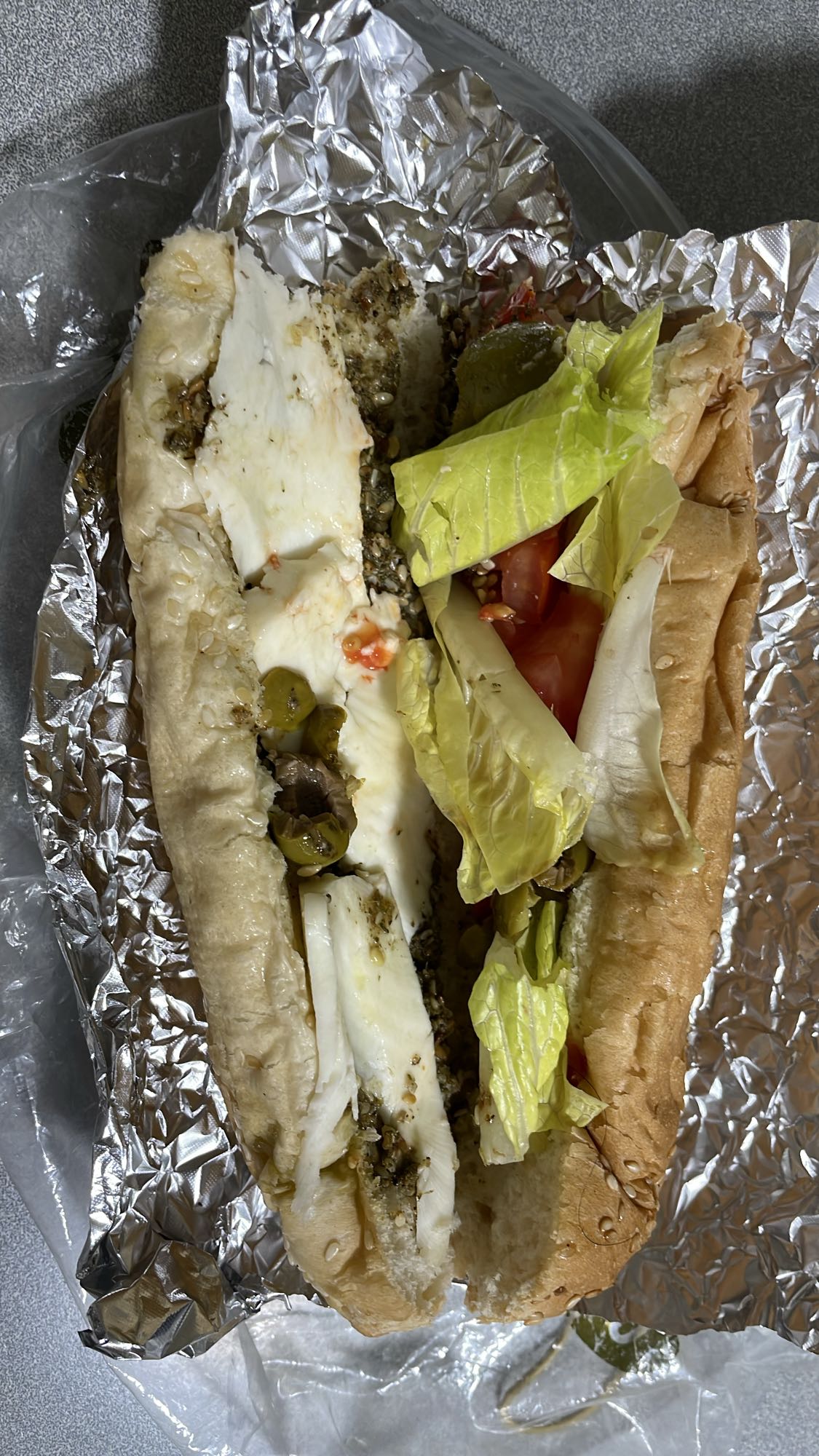 Vegetarian Sub Sandwich