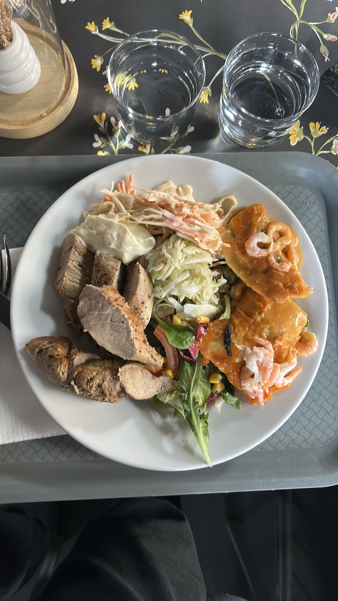 Blandad lunch tallrik