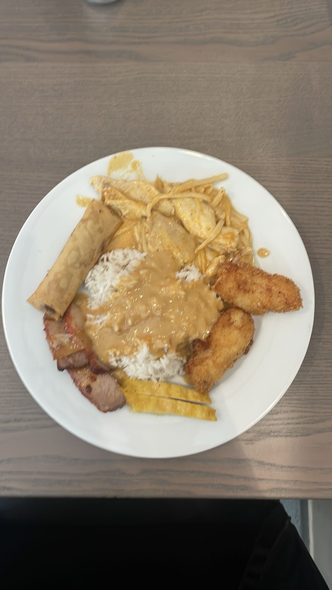 Asiatisk tallrik med ris