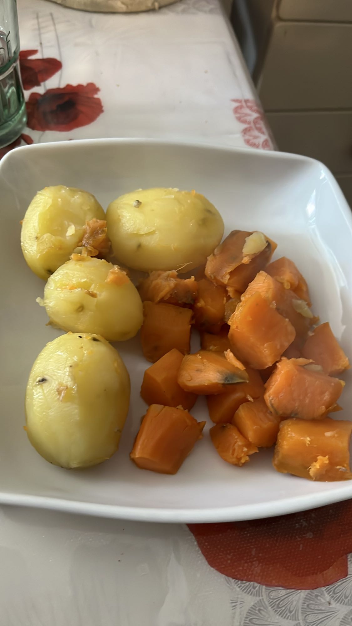 Pommes et patates douces
