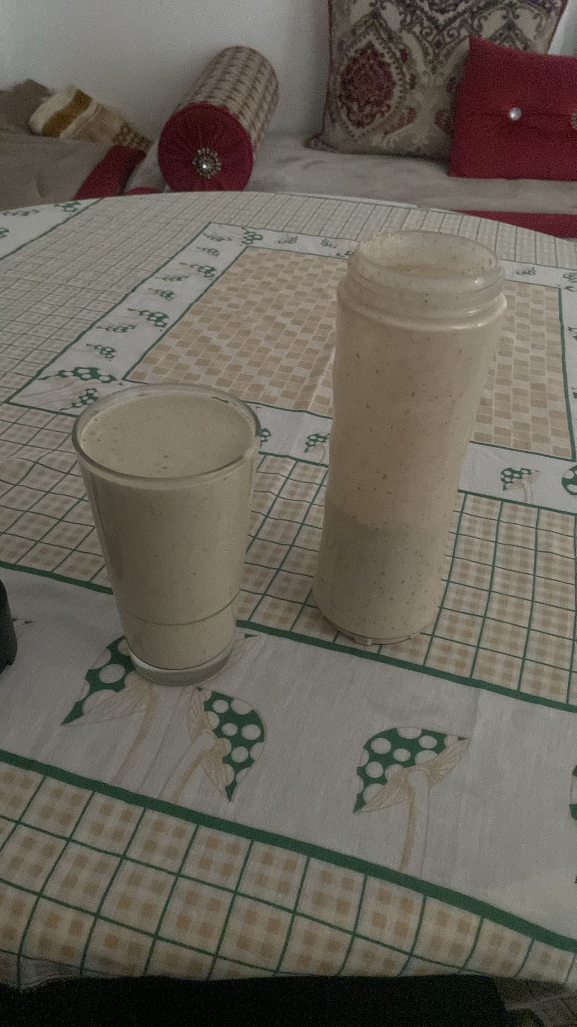 batido de plátano y leche