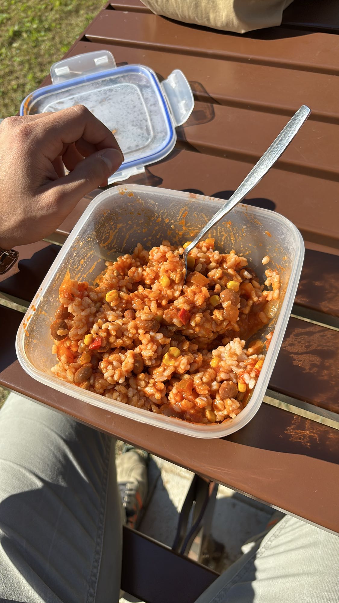 arroz con verduras y frijoles