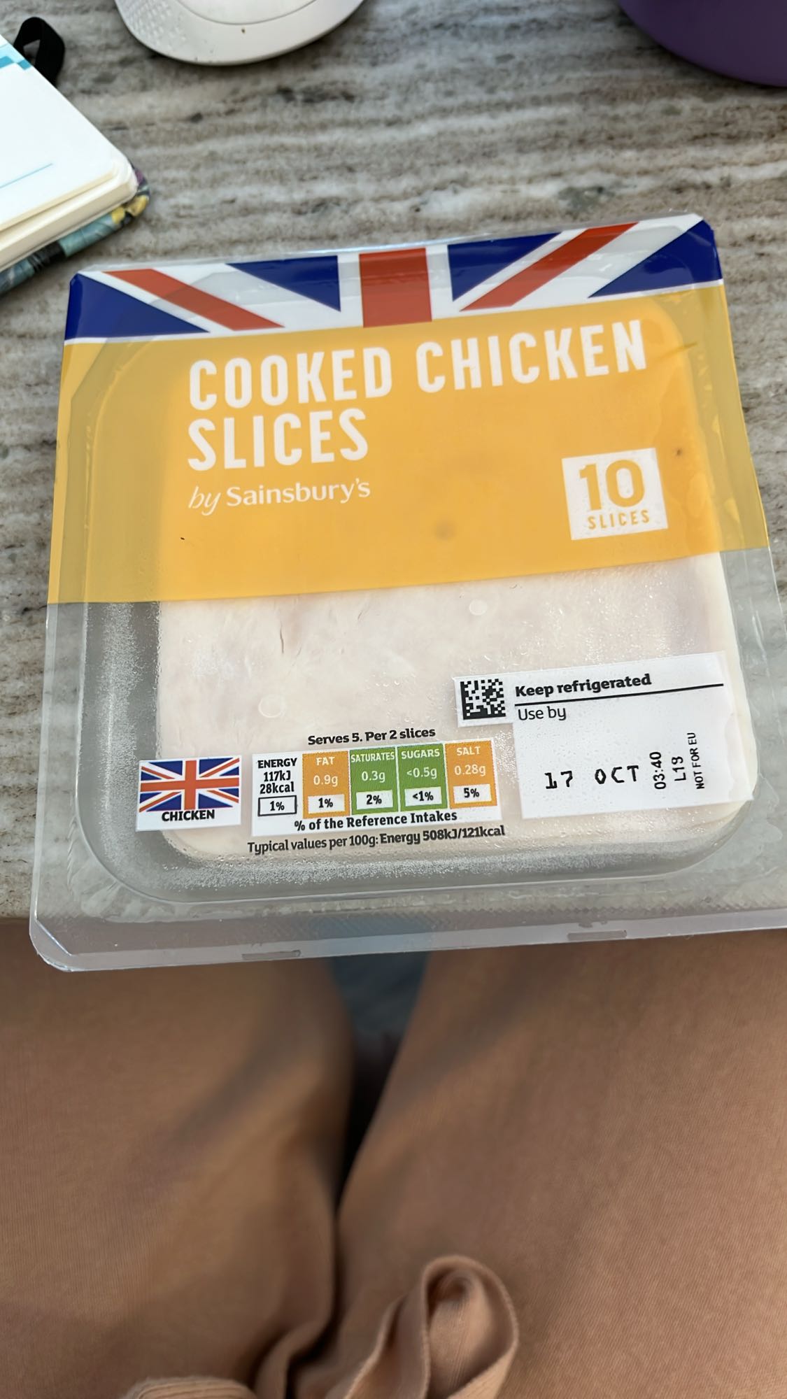Cooked Chicken Slices