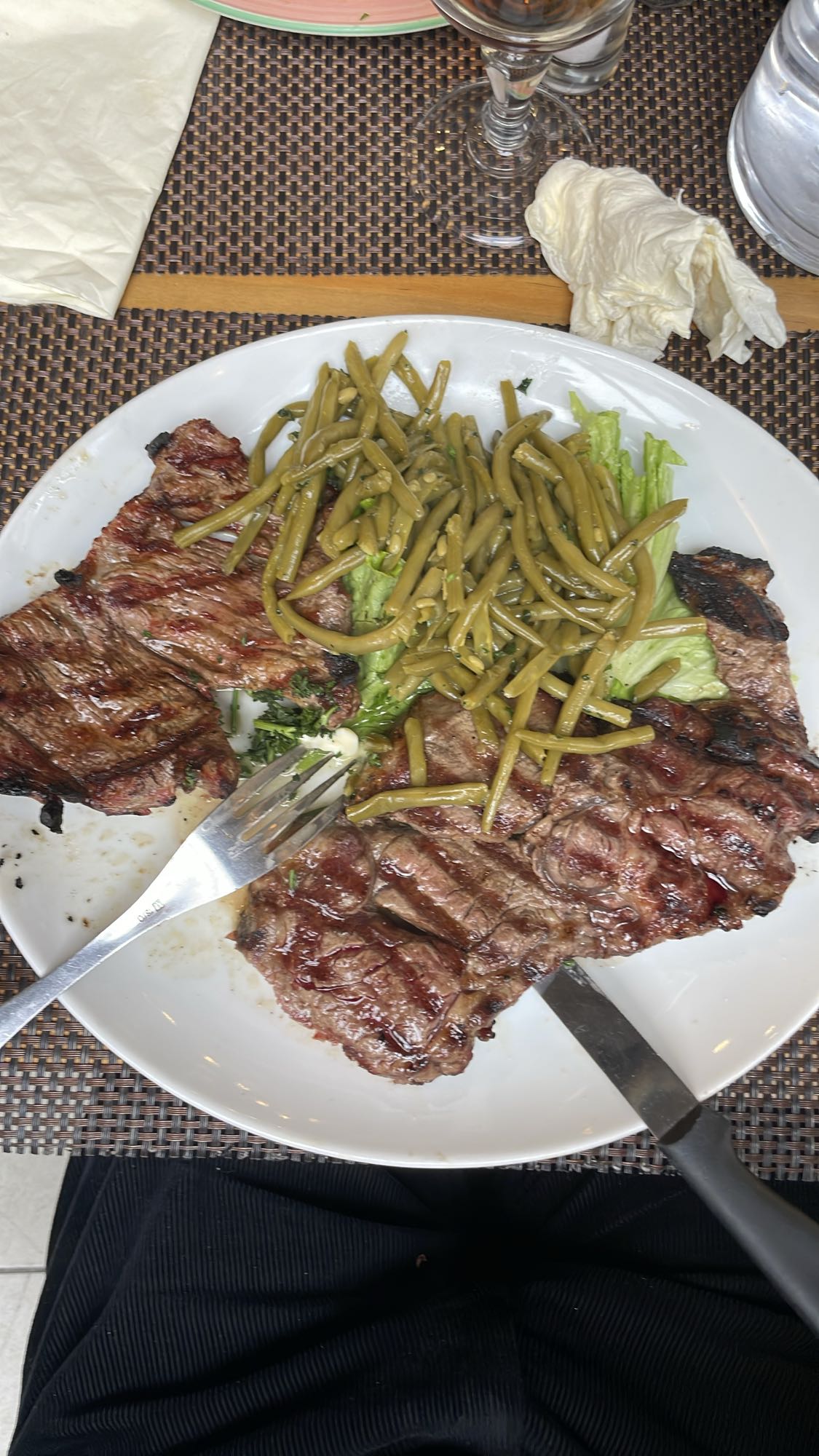 Steak haricots verts