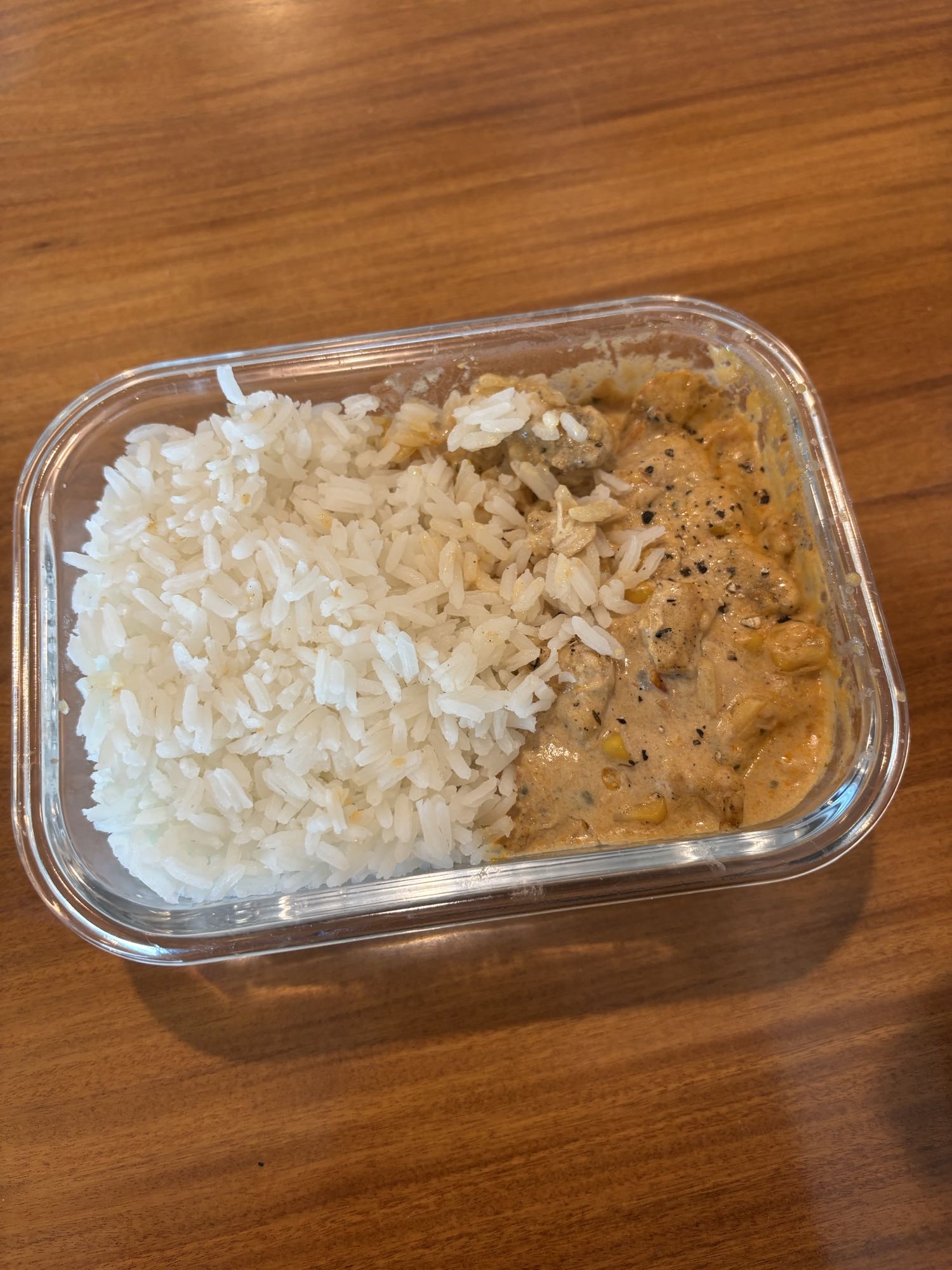 Arroz com frango cremoso