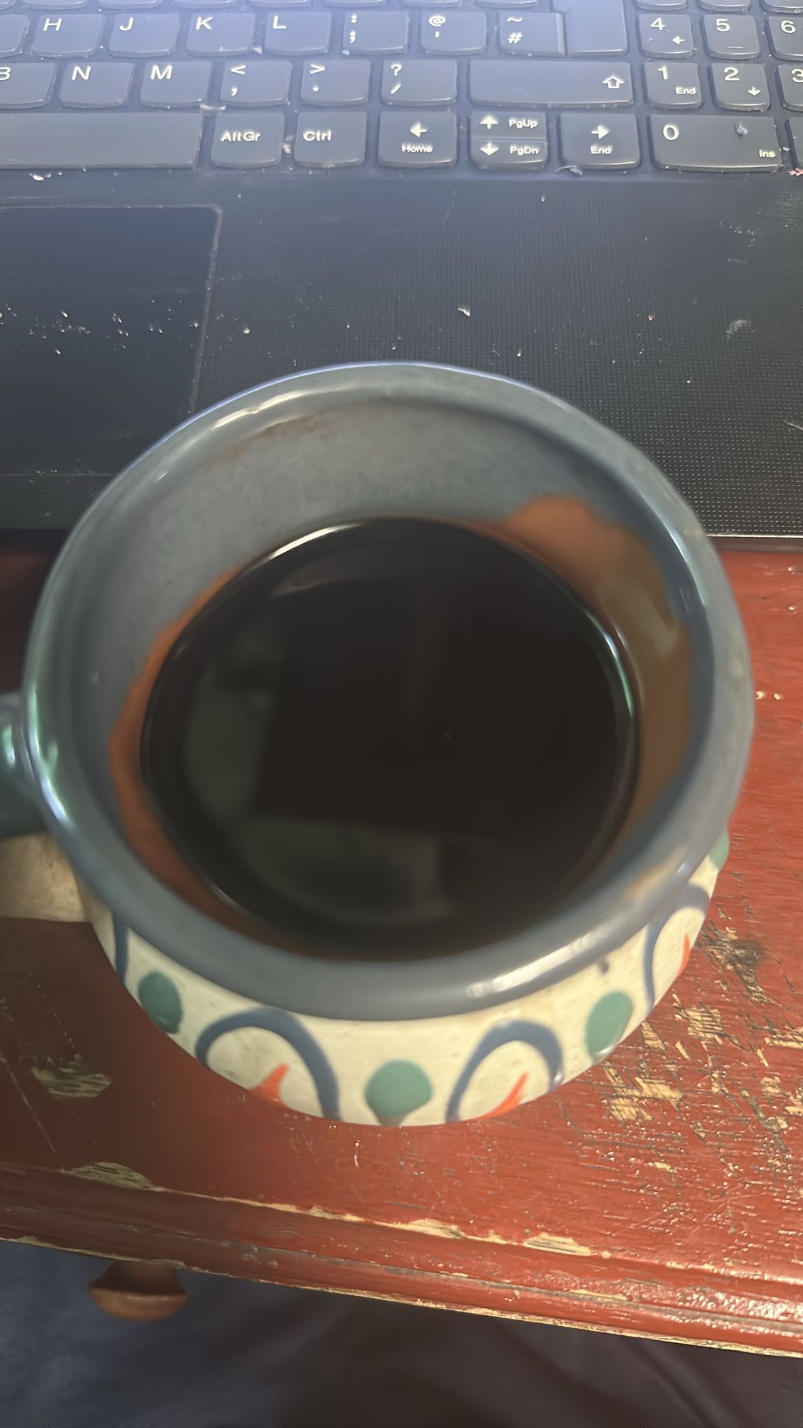taza de café negro