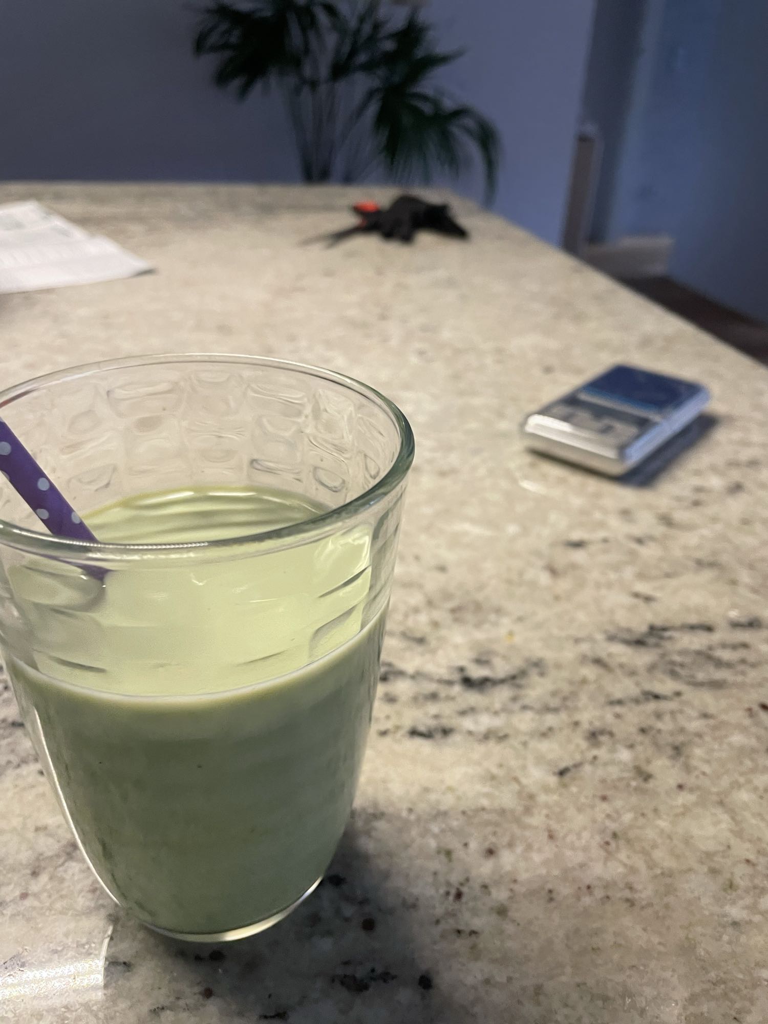 zielony koktajl mleczny