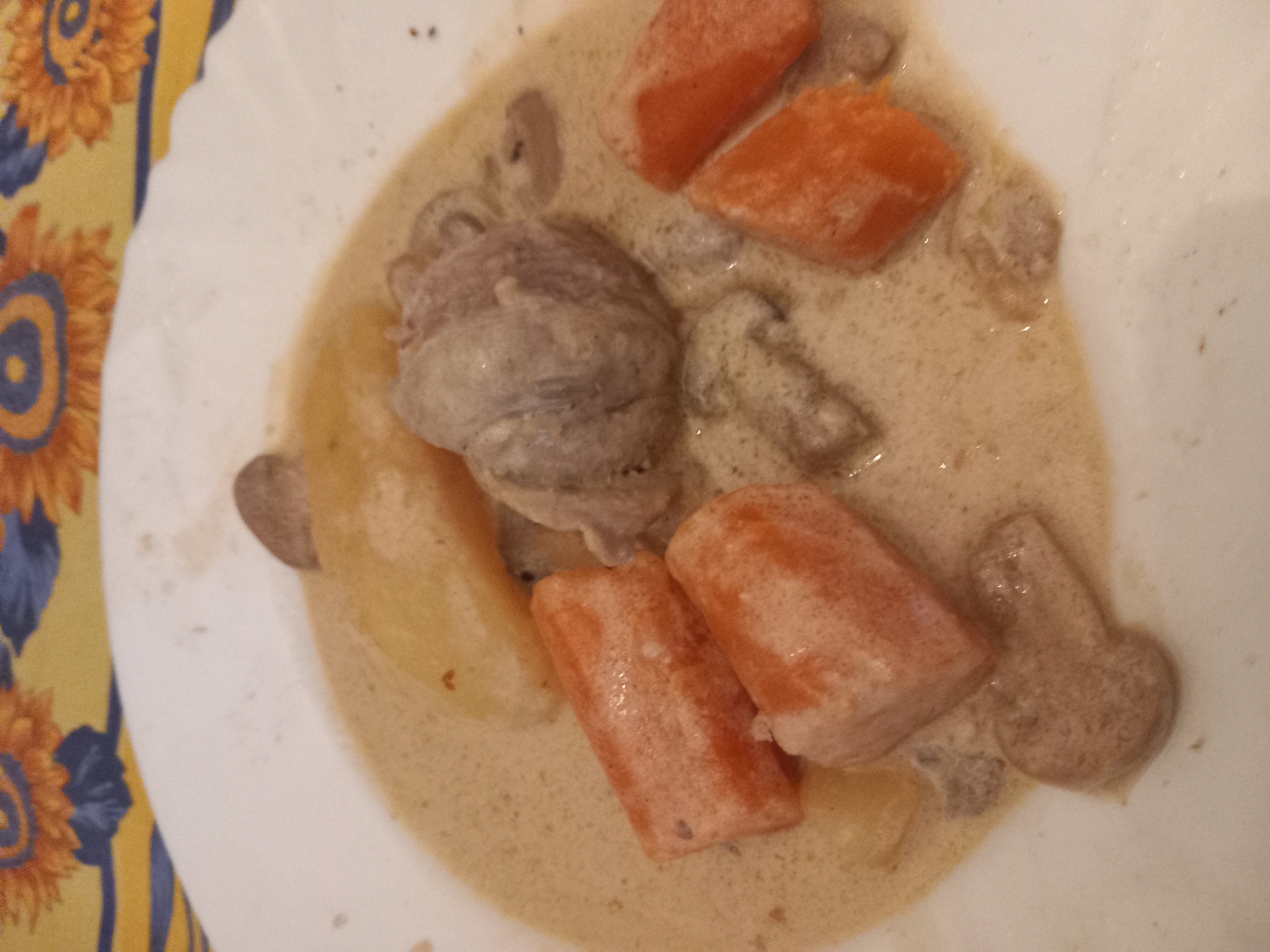 Ragoût de veau à la crème
