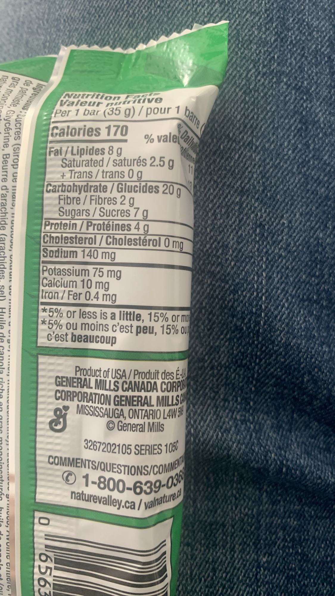 Barre granola arachide