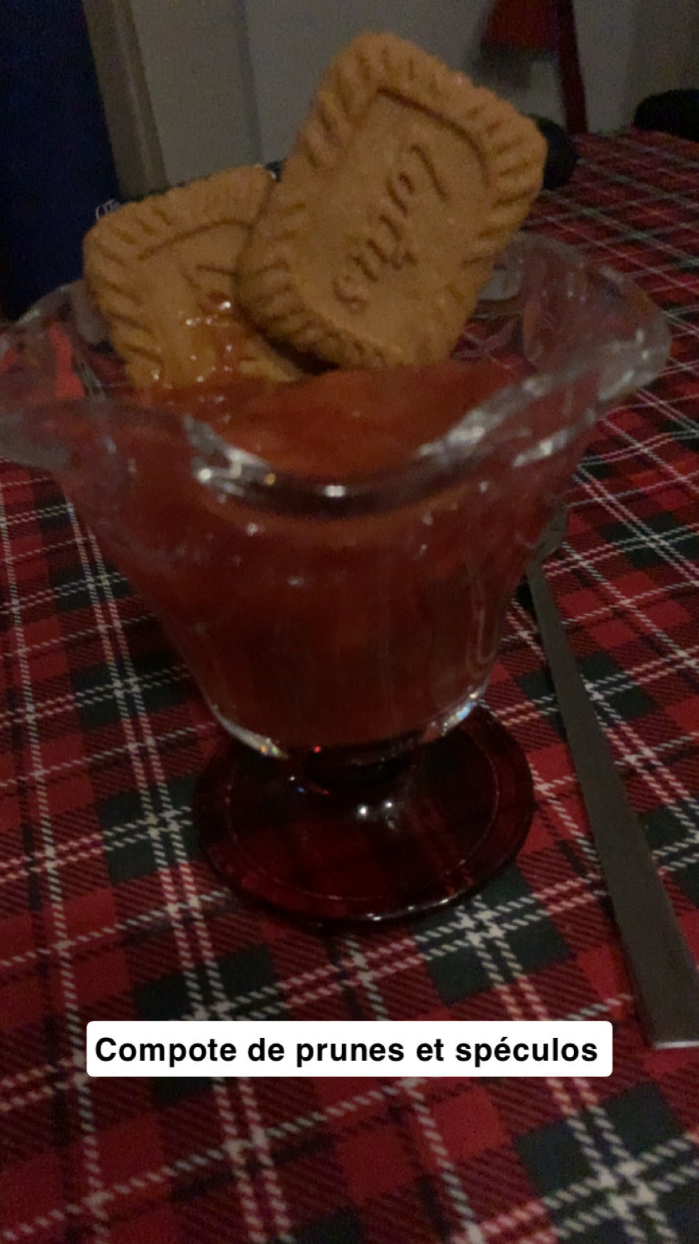 Compote prunes spéculos