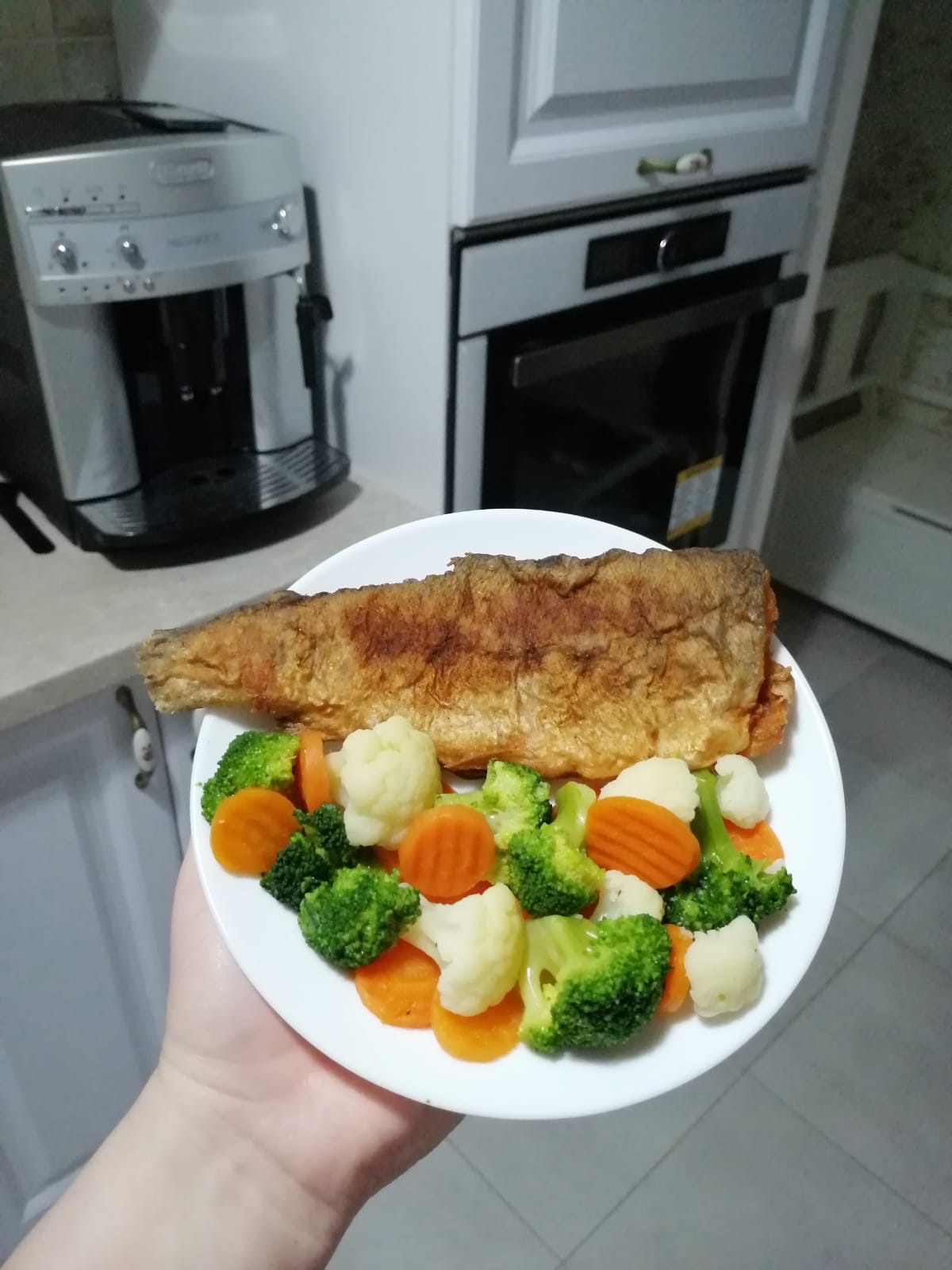 Pește cu legume la abur