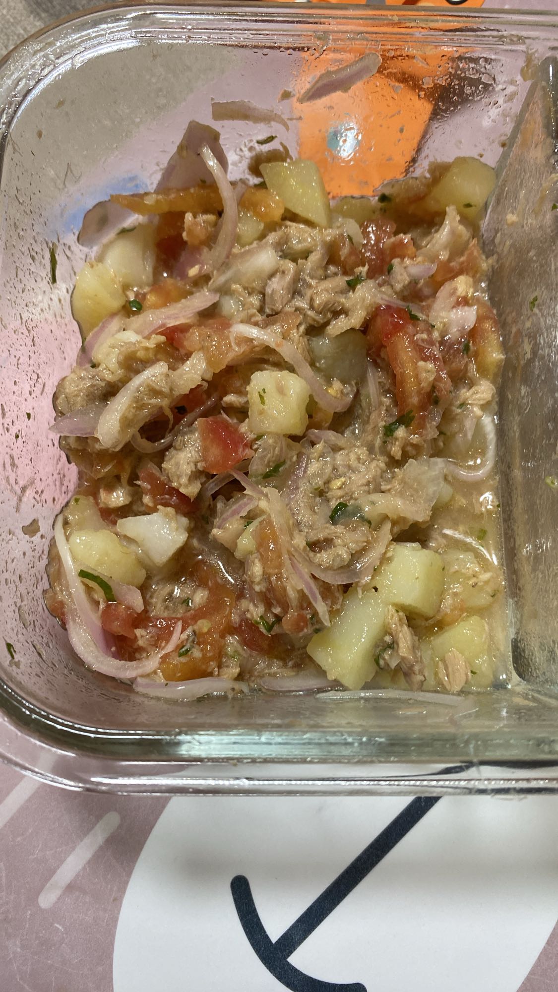 ensalada de atún y papa