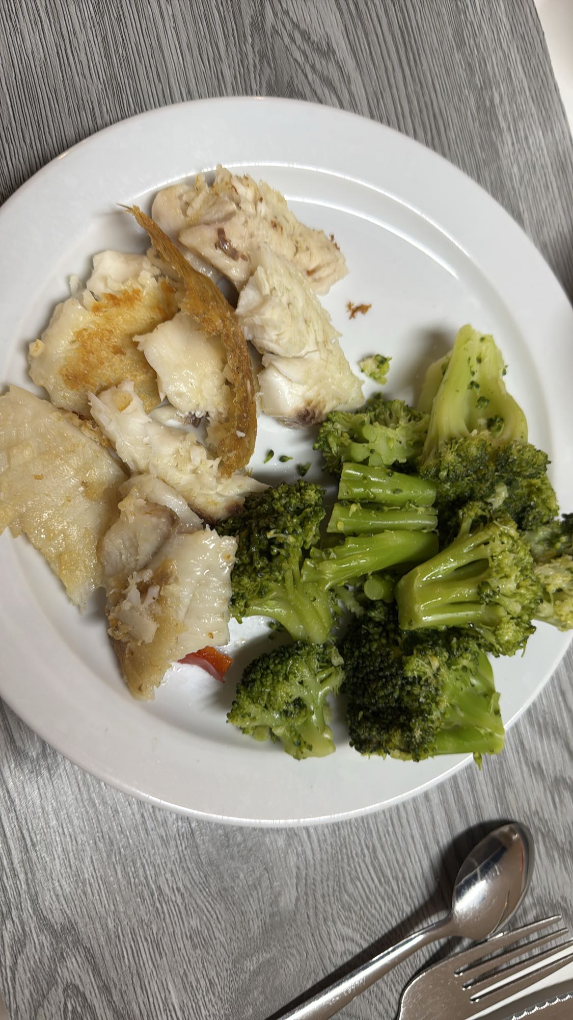 Pescado con brócoli