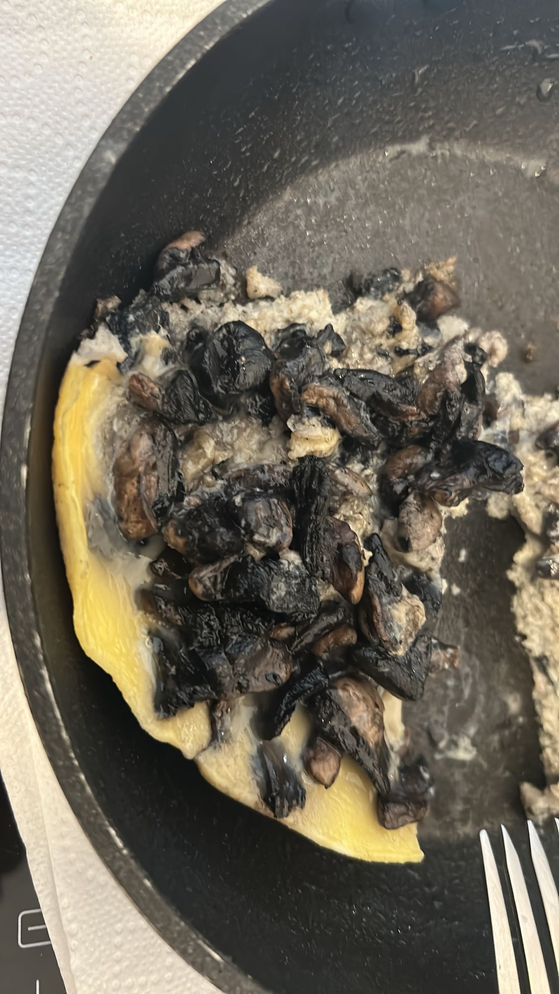 Omelette aux champignons