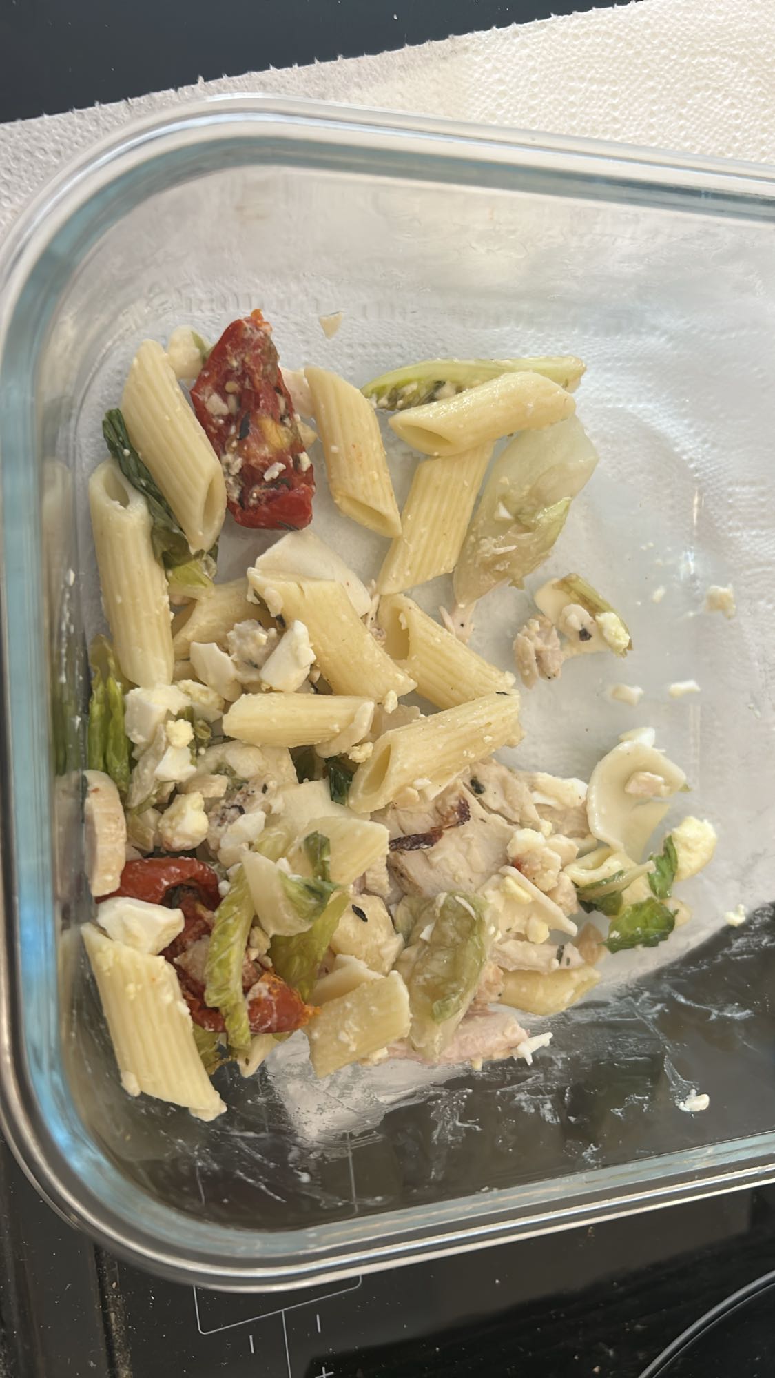 Salade pâtes poulet feta