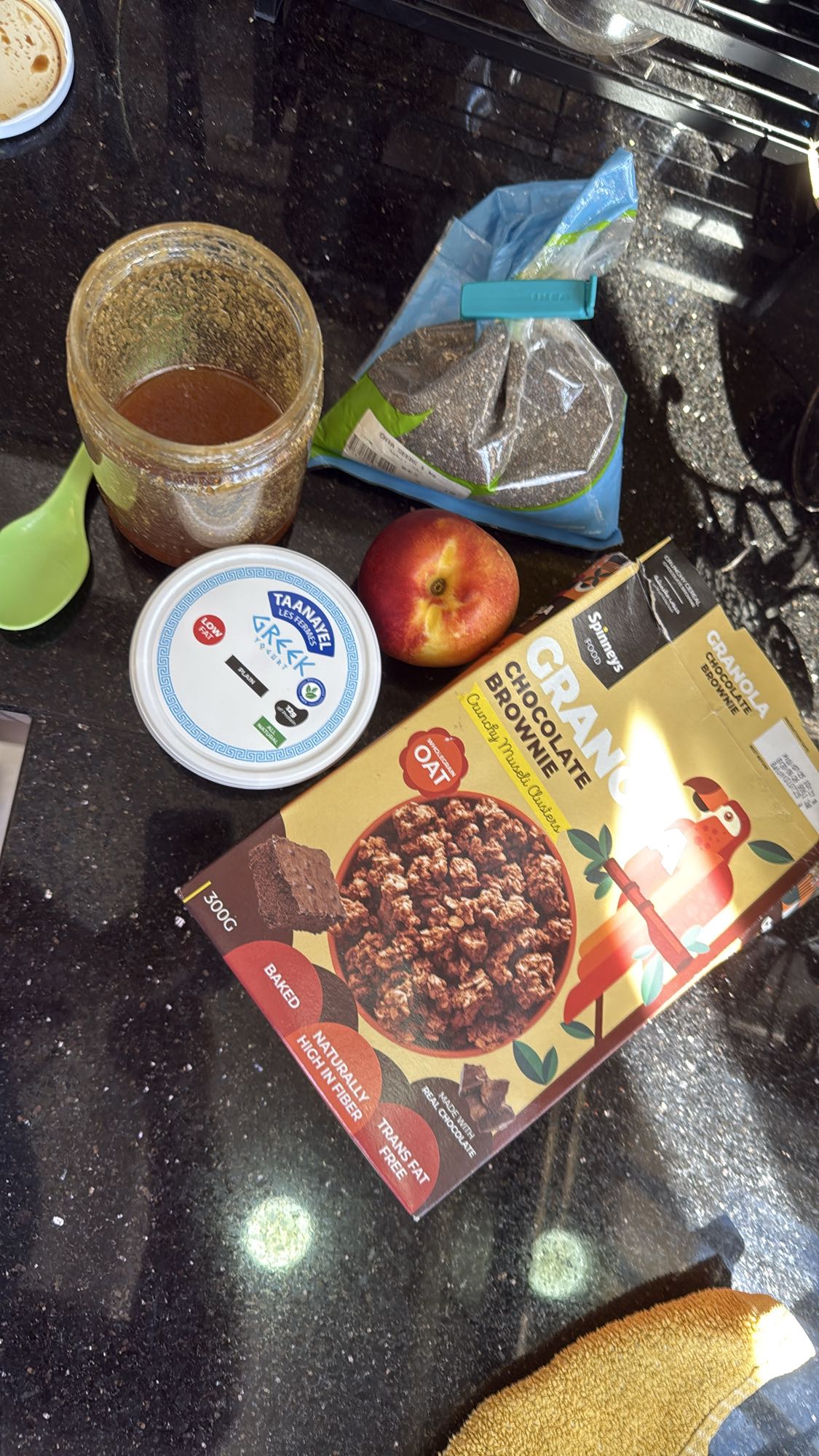 Chocolate Granola Yogurt Bowl