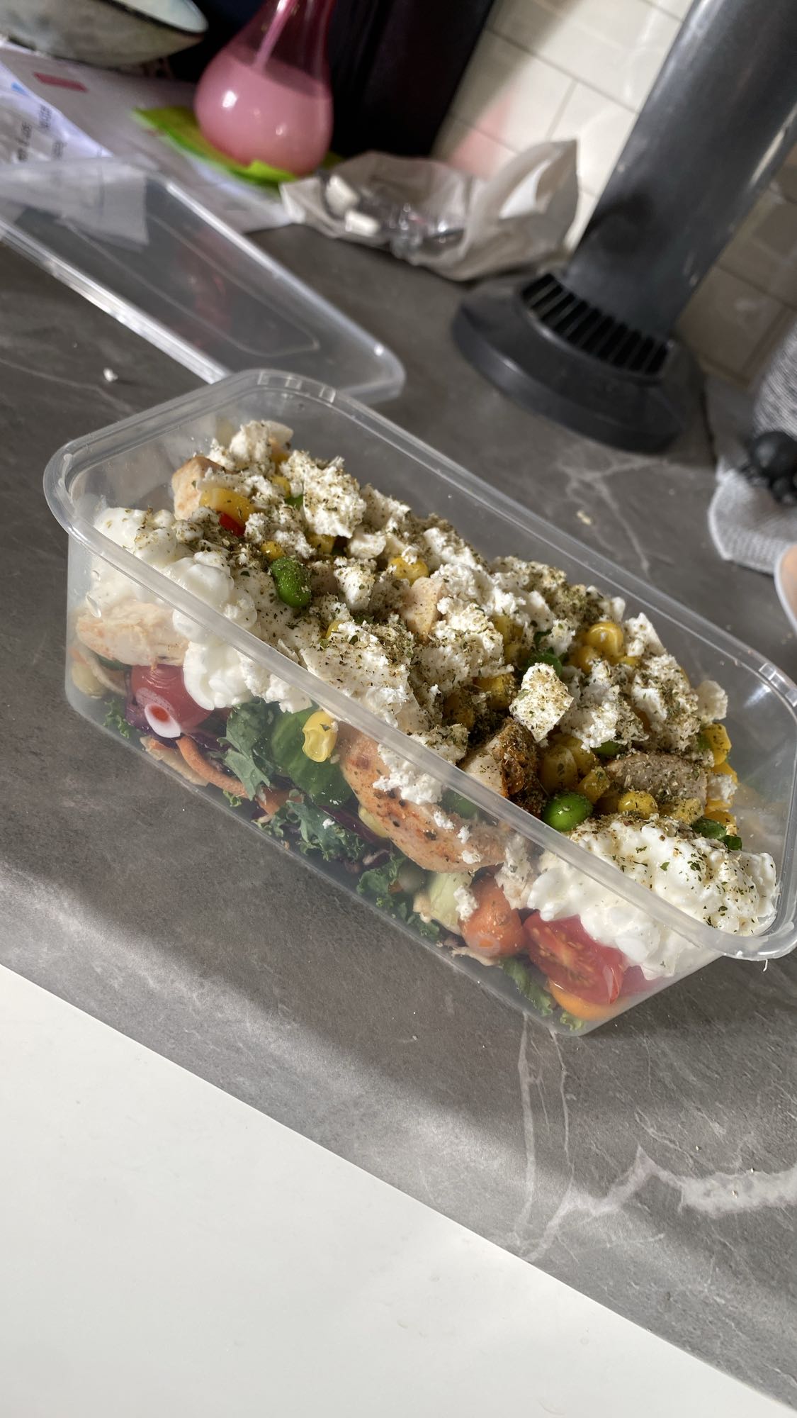 Kycklingsallad med grönsaker