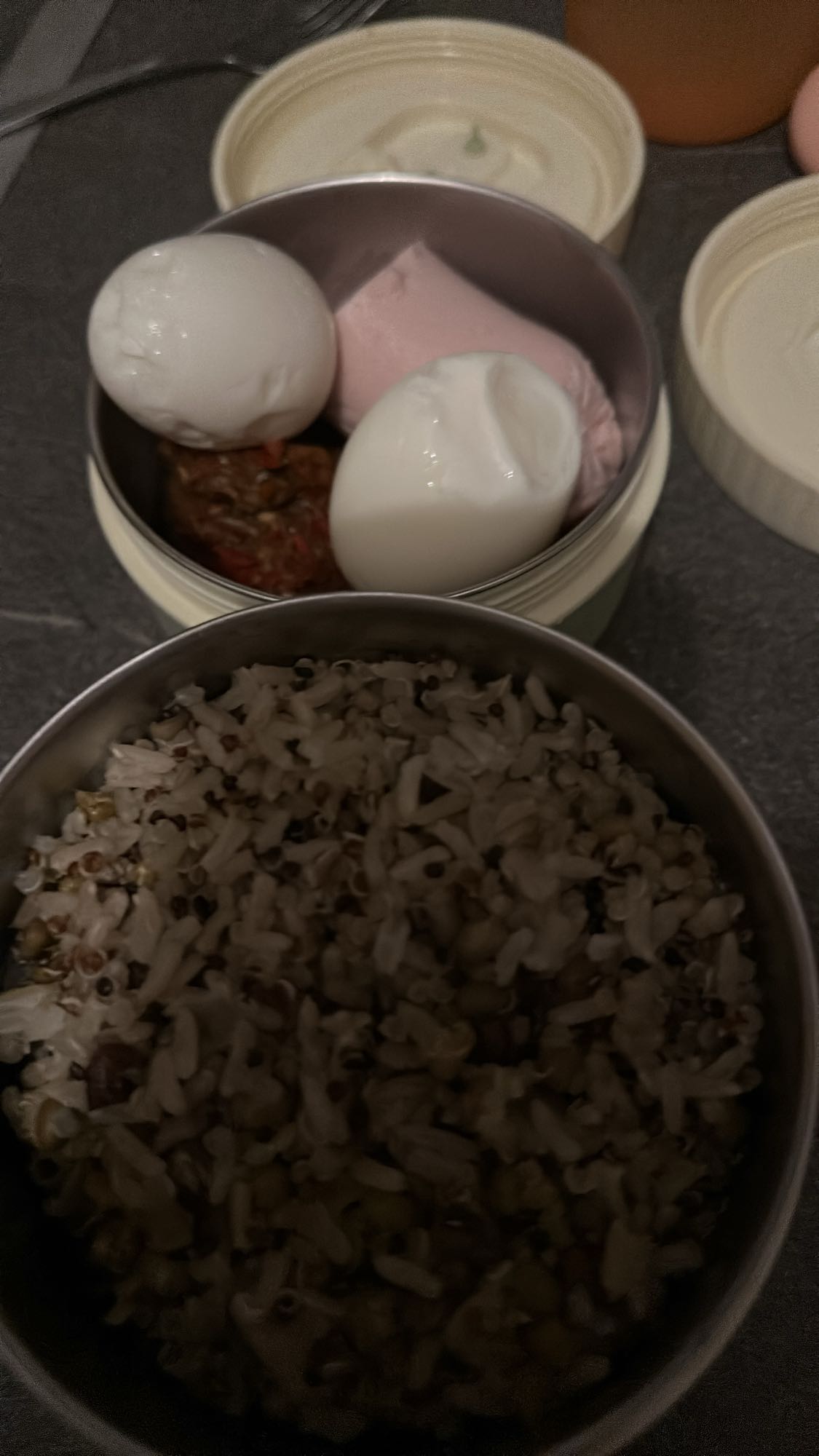 Proteinli pilav ve yumurta