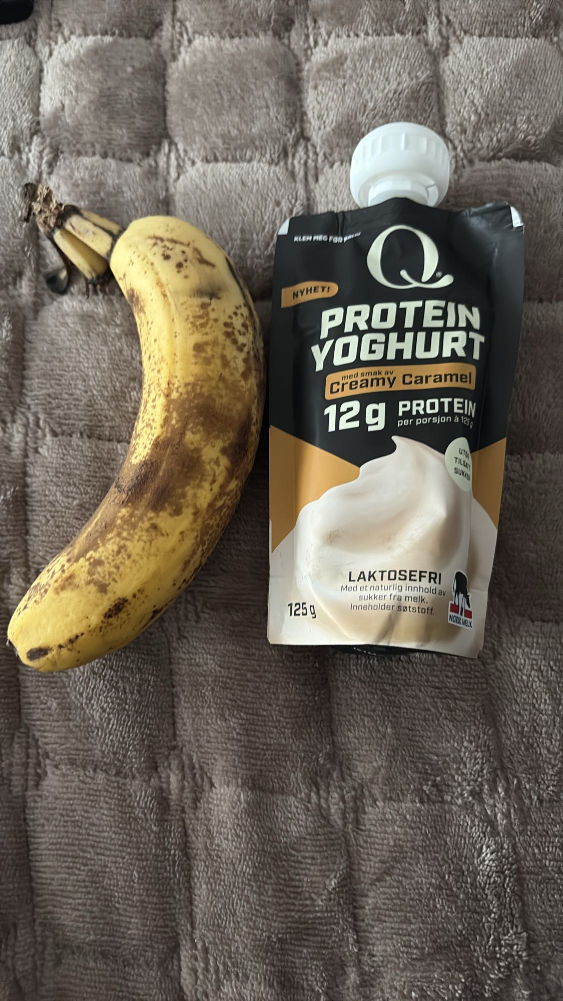 Banan og protein yoghurt
