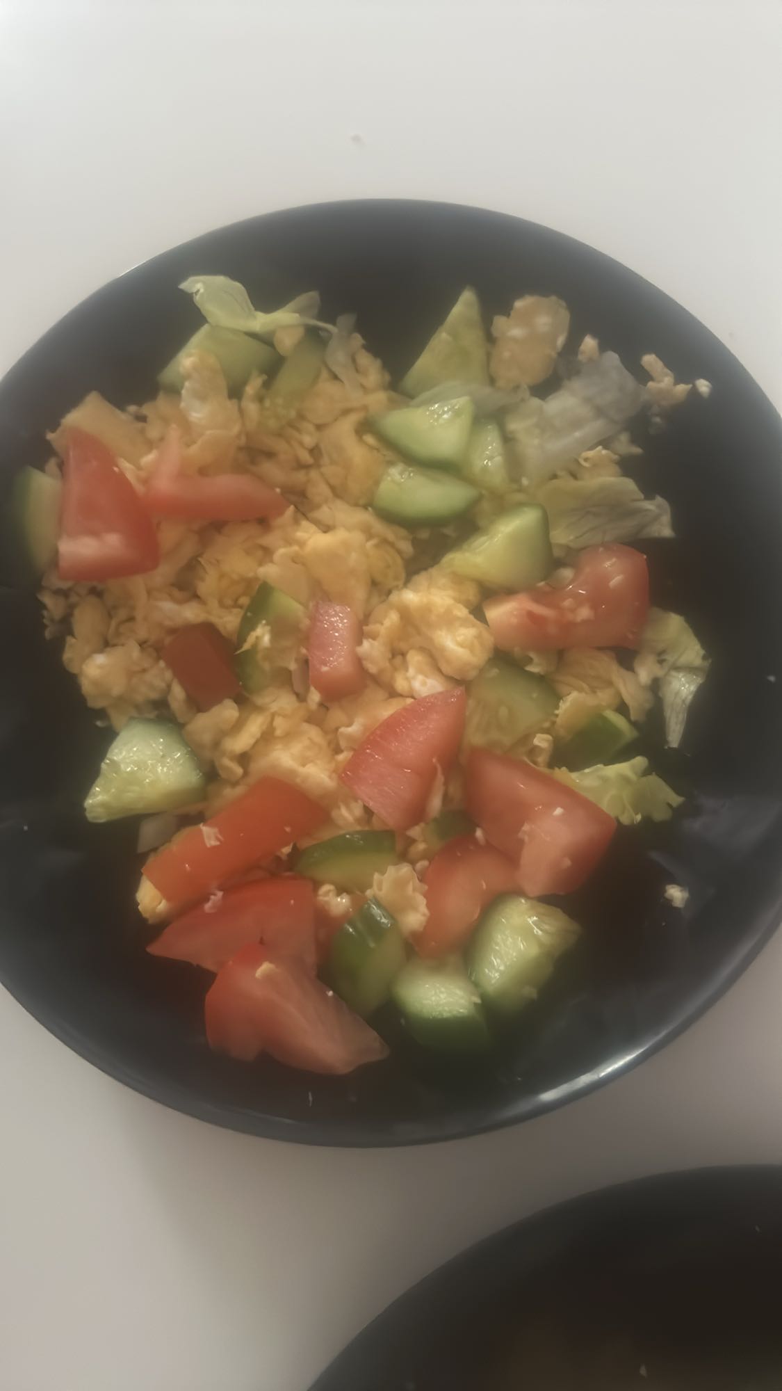 Eiersalade met groenten