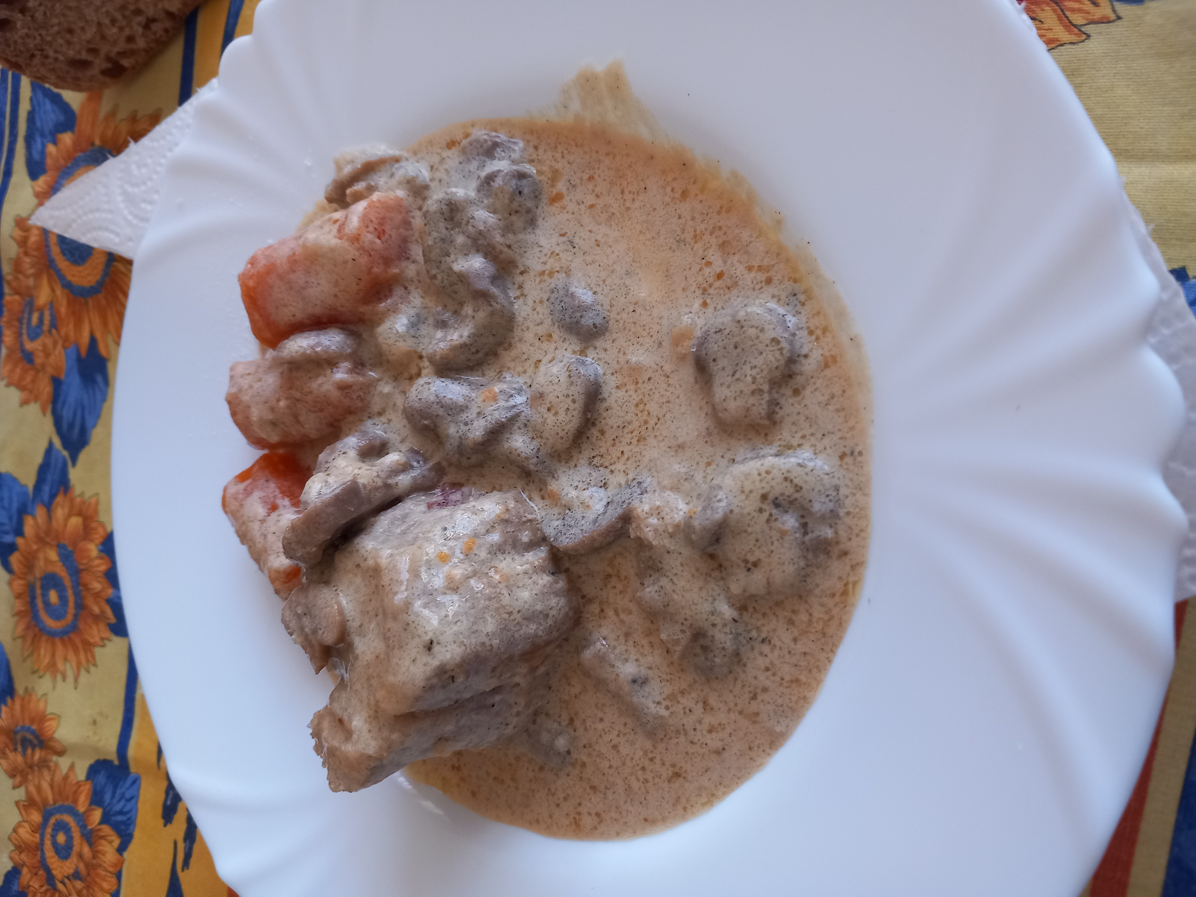 Ragoût de boeuf à la crème