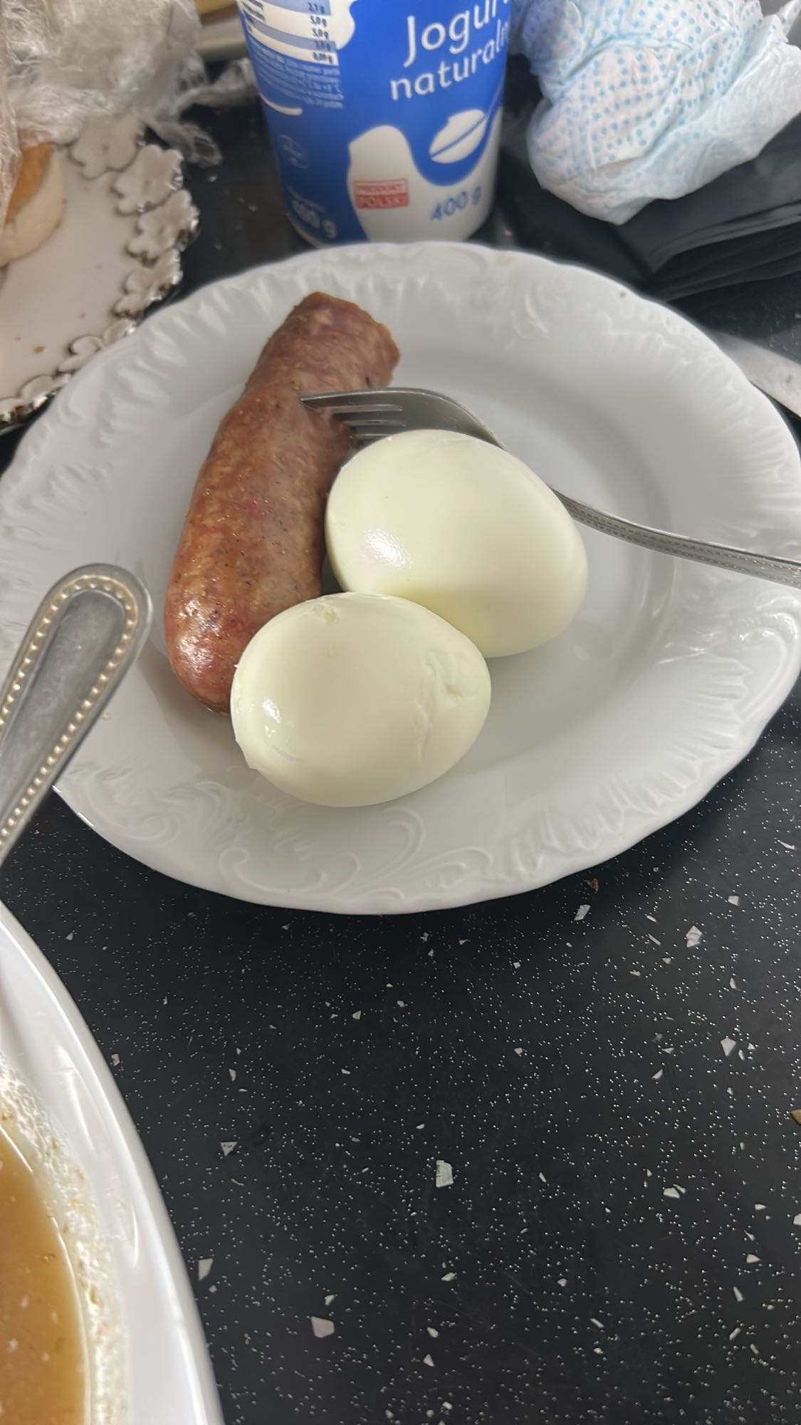 Jajka i kiełbasa