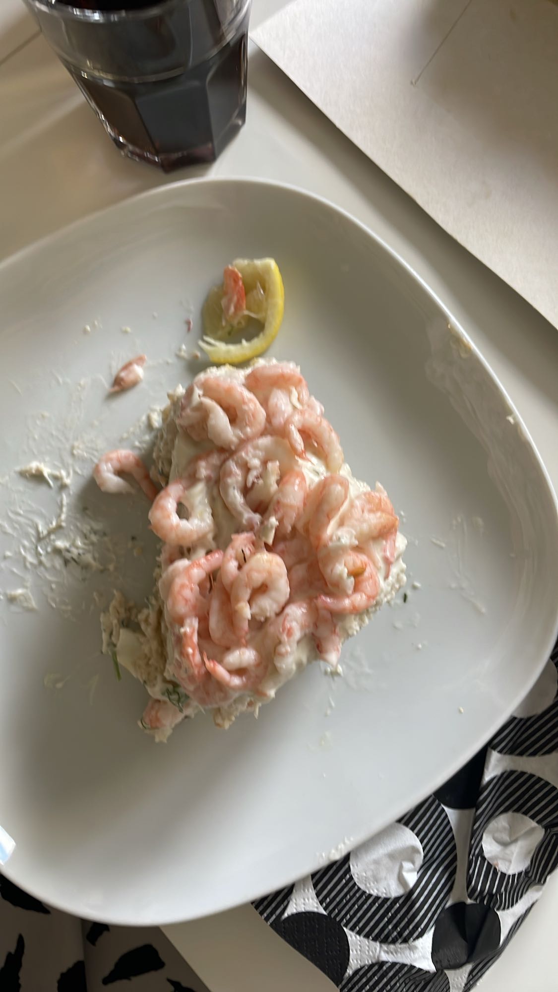 Räkmacka med citron