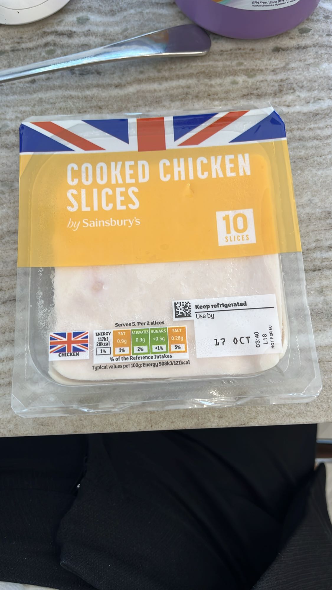 Cooked Chicken Slices