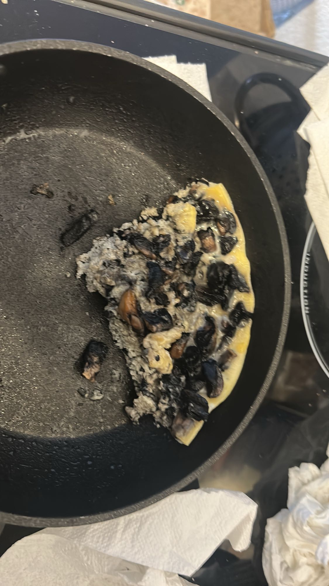 Omelette aux champignons