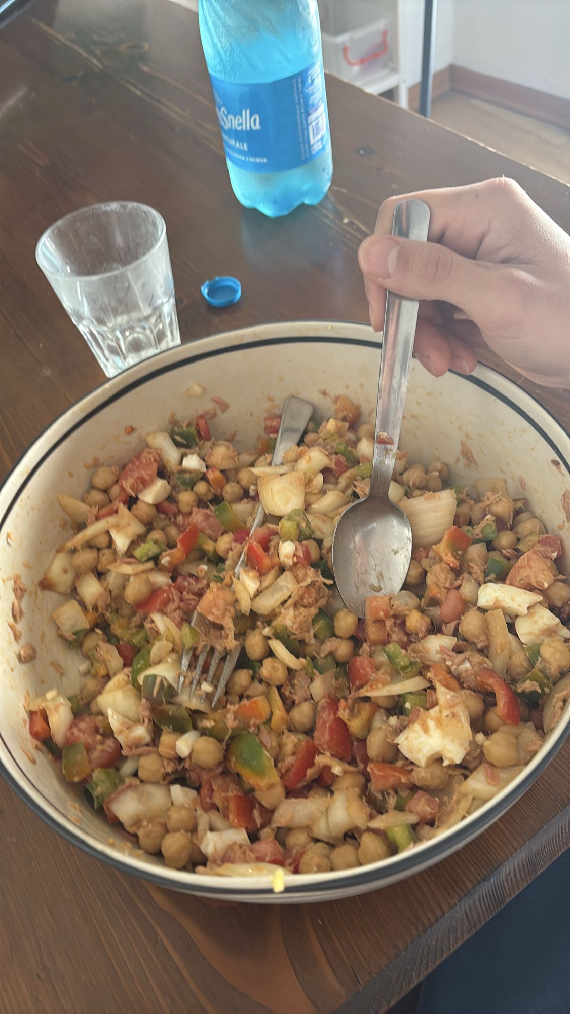 Ensalada de garbanzos y atún